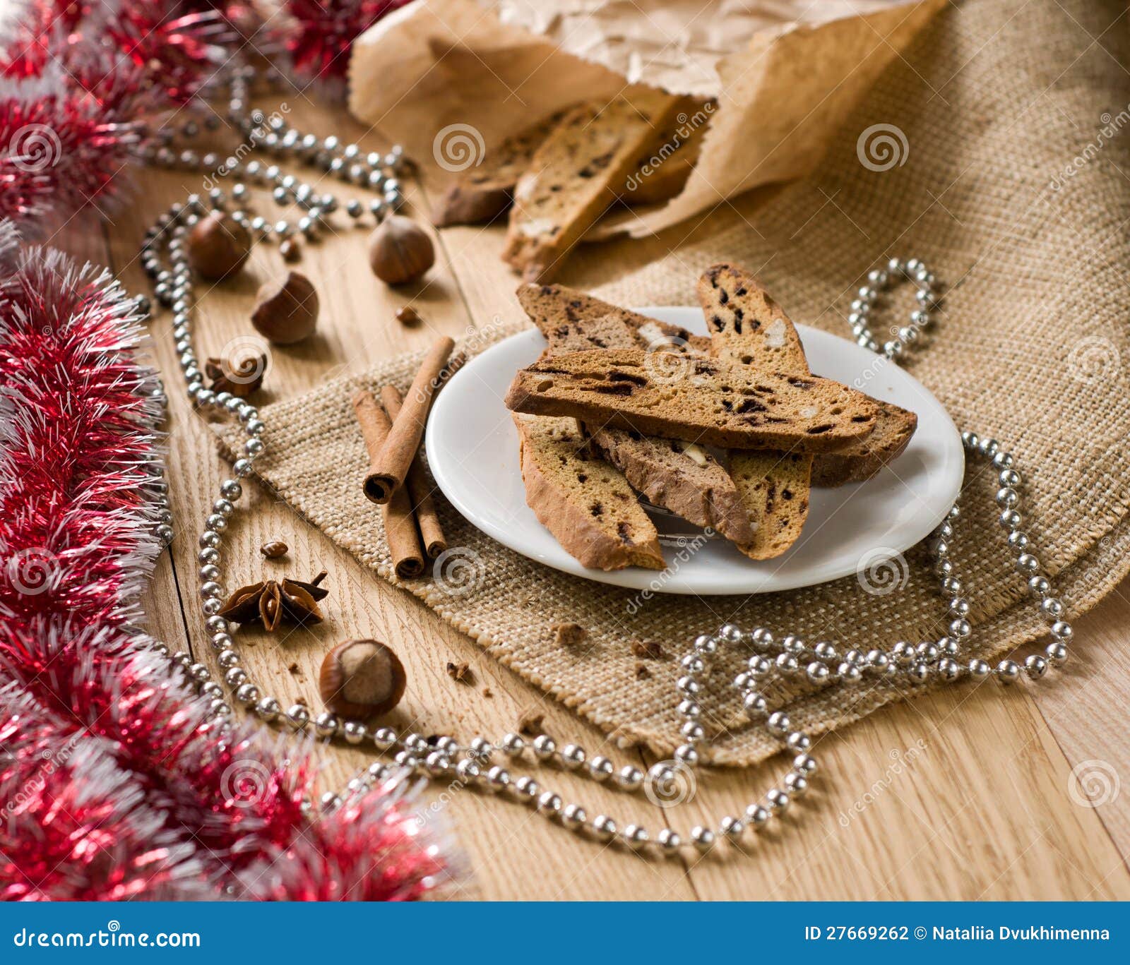 Traditional Christmas Sweet Stock Photo Image of christmas, biscotti