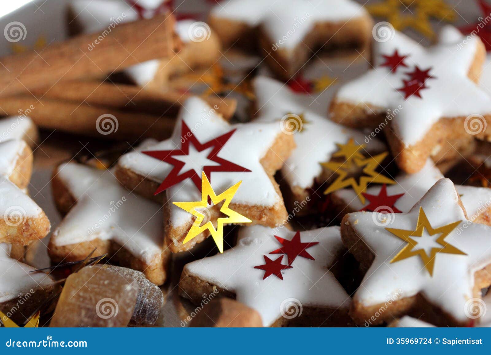 Traditional Christmas Sweets Stock Photo Image of card, background 35969724