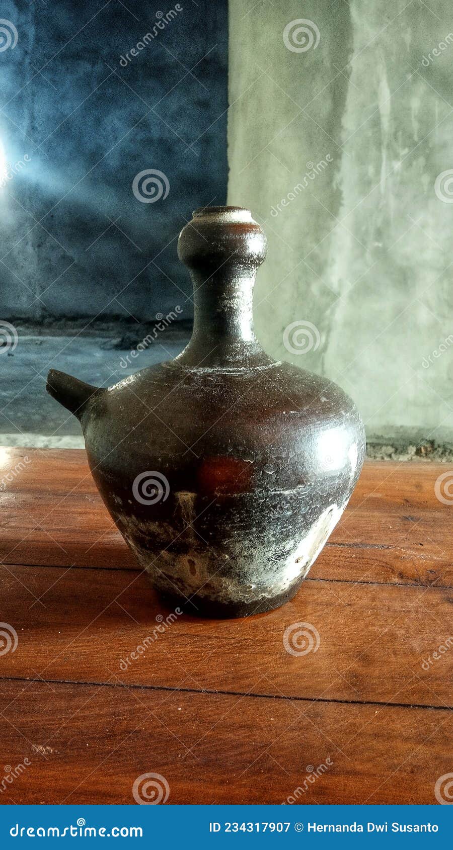 Traditional Clay Teapot or Water Jug Stock Image Image of painting