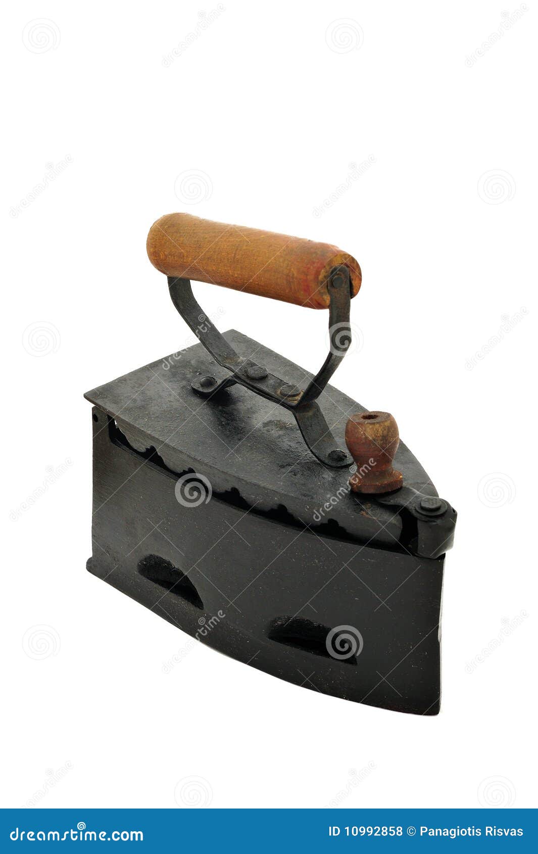 Traditional coal iron stock photo. Image of ironing, iron 10992858