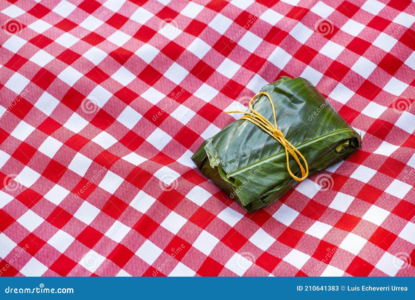 traditional colombian food - fiambre in leaf of viao