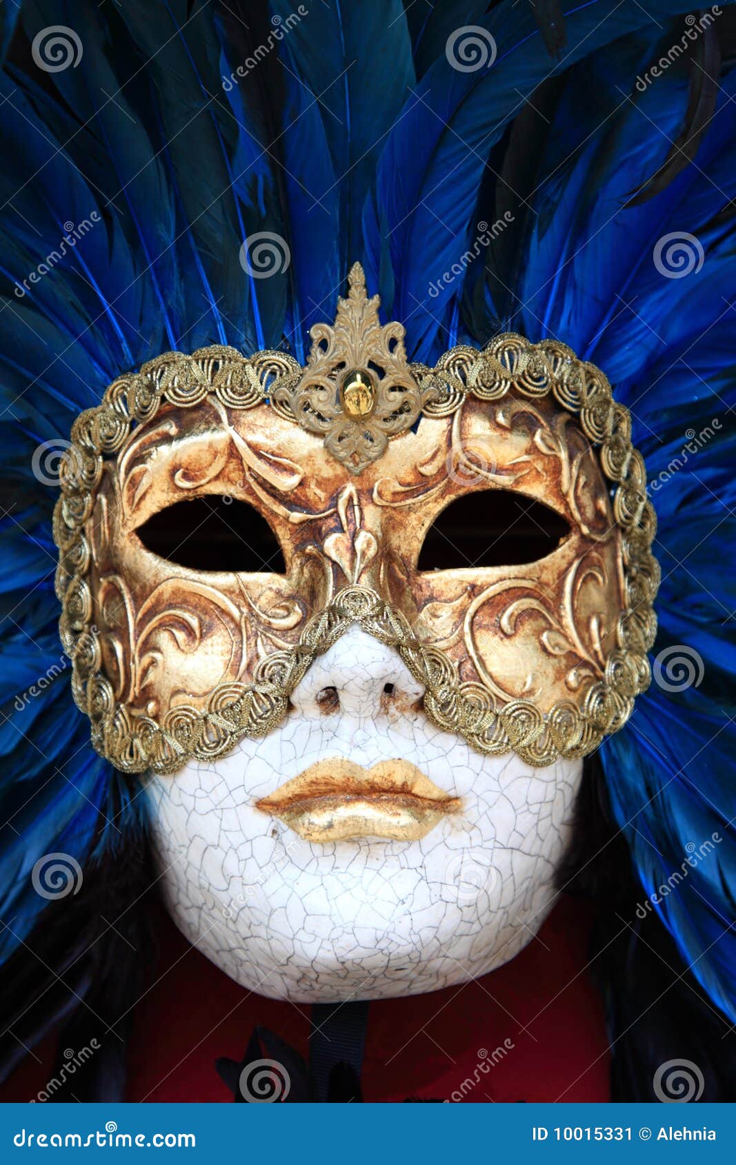 Traditional Colorful Venice Mask Stock Image Image of golden, blue