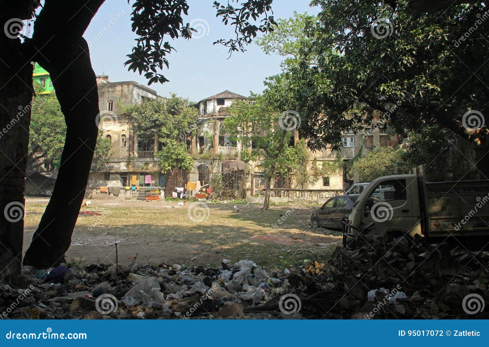 Traditional Courtyard House in Central Kolkata Stock Photo Image of
