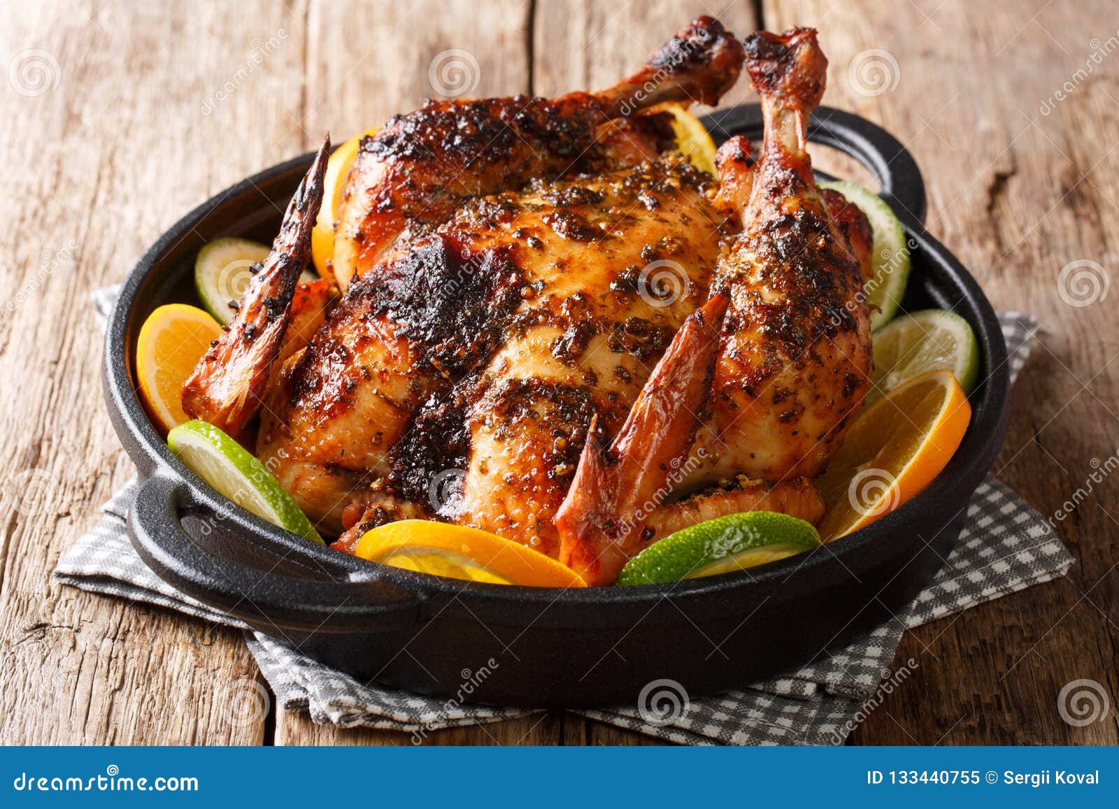 traditionalÃ¯Â¿Â½cuban mojo chickenÃ¯Â¿Â½dish baked and served with fresh