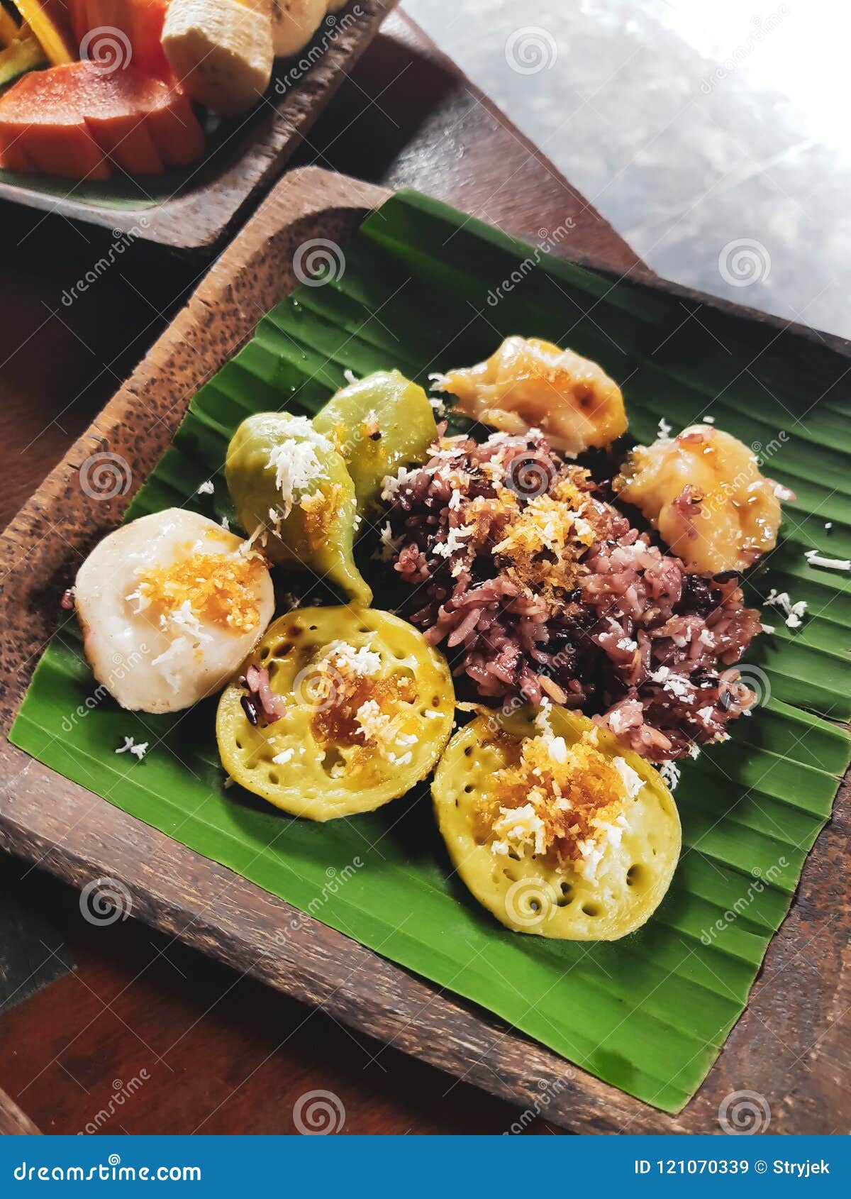 Delicious Breakfast in Bali Stock Image - Image of laklak, traditional