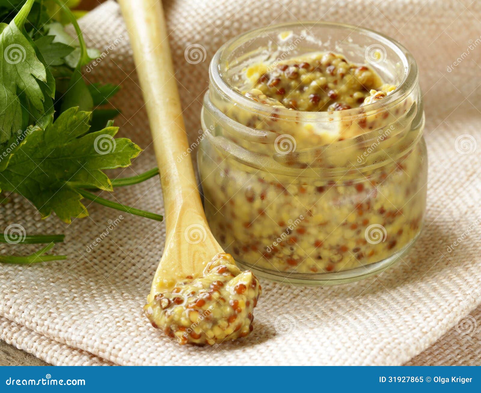 Traditional Dijon Mustard in Jar Stock Image Image of seed, glass