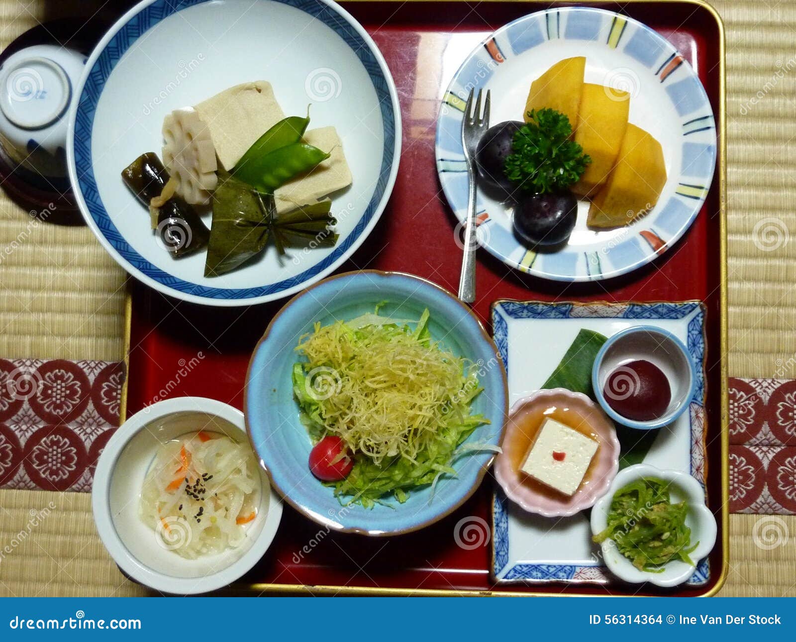 Traditional Dinner in Japan Stock Photo Image of dishes, travel 56314364