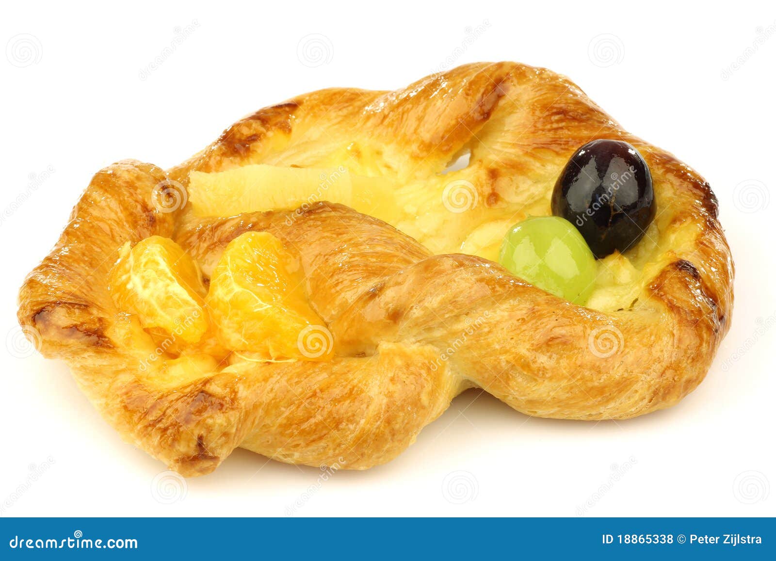 Traditional Dutch Fruit Pastry Stock Photo Image of icing, sweet