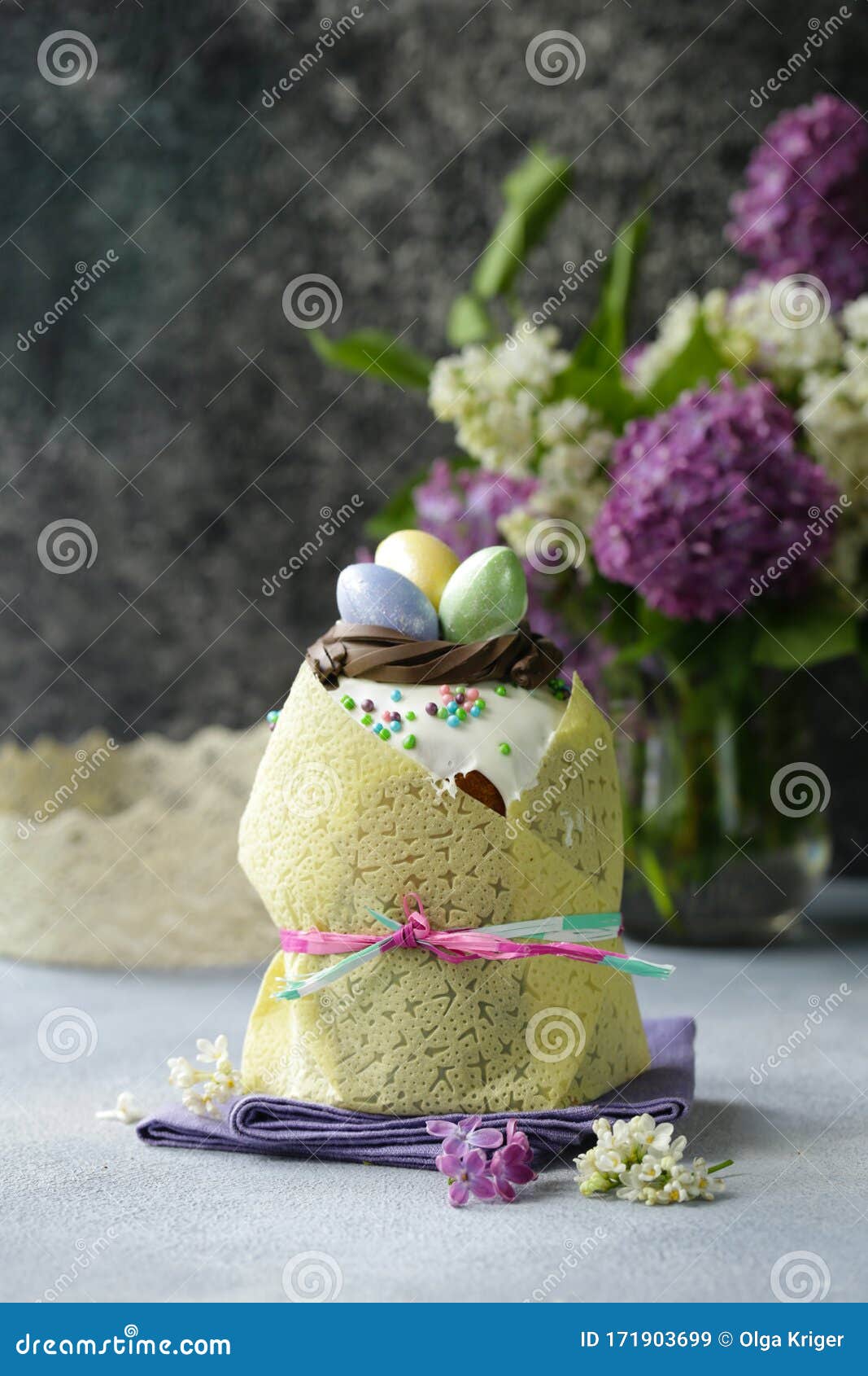 Traditional Easter Cake Muffin Stock Image Image of muffin, spring