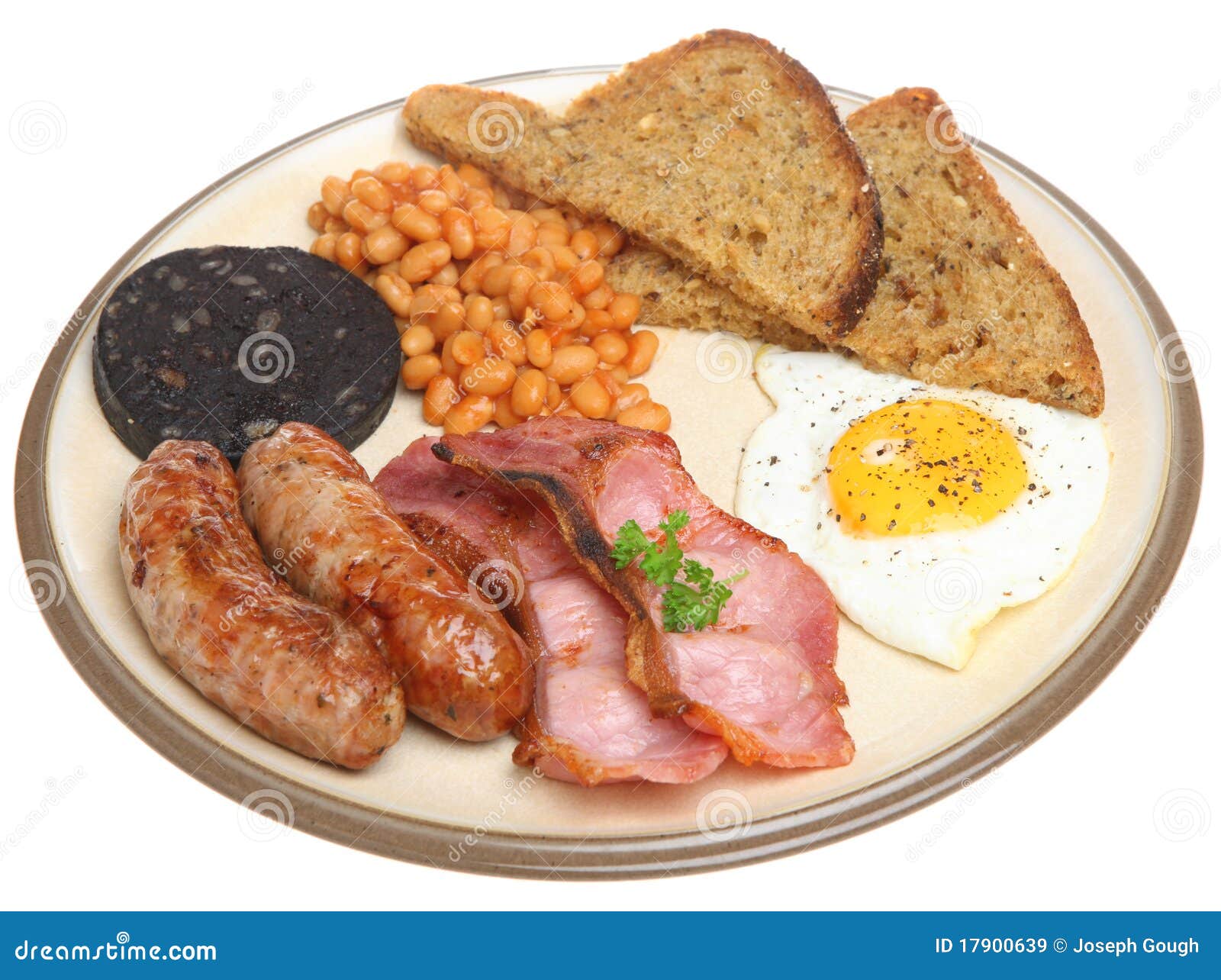 Traditional English Cooked Breakfast Stock Image Image of british