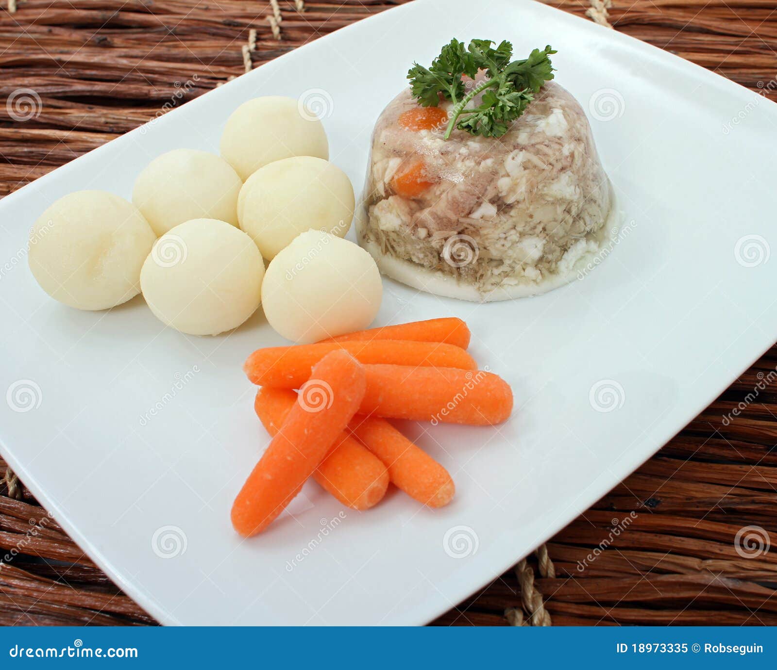 Traditional Estonian Pork Meat Jelly Stock Image Image of head