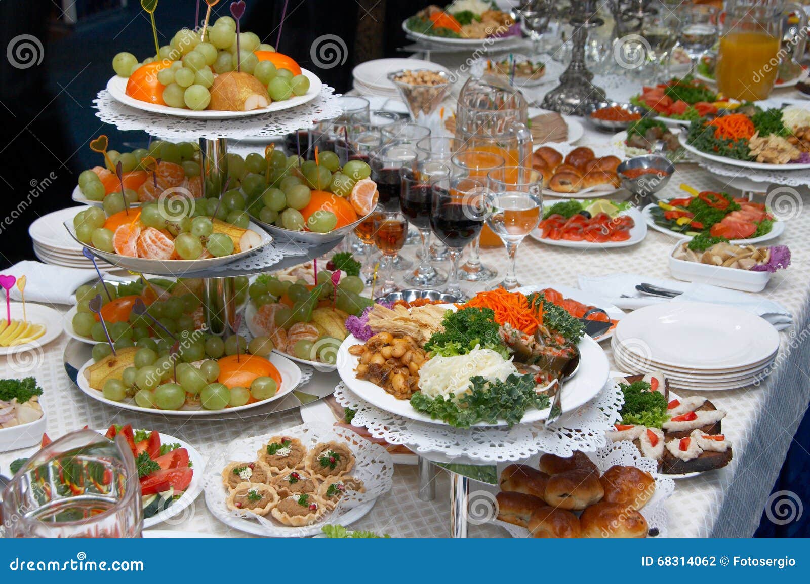 Traditional European Festive Holiday Dinner Meals Stock Photo Image of fresh, foodstuff 68314062