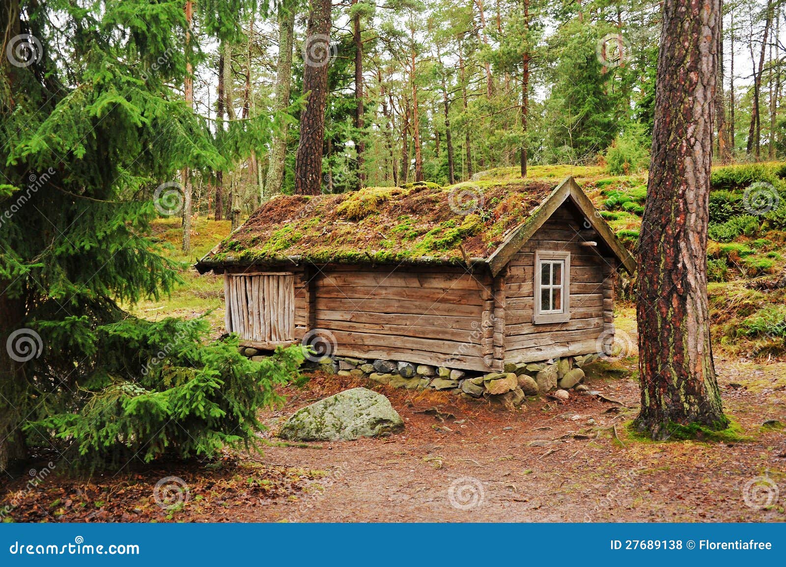 Traditional Finnish house stock photo. Image of cabin 27689138