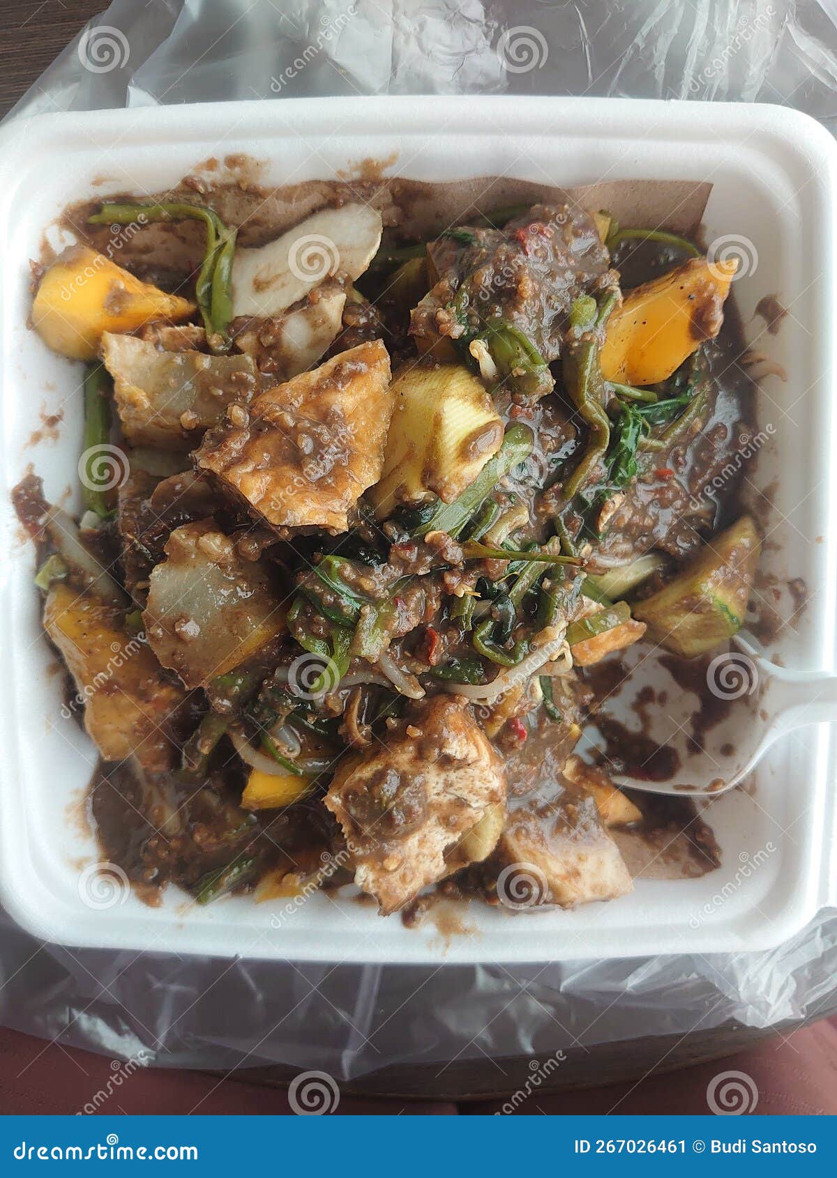 Traditional Food from East Java Indonesia is Called Rujak Cingur Stock ...