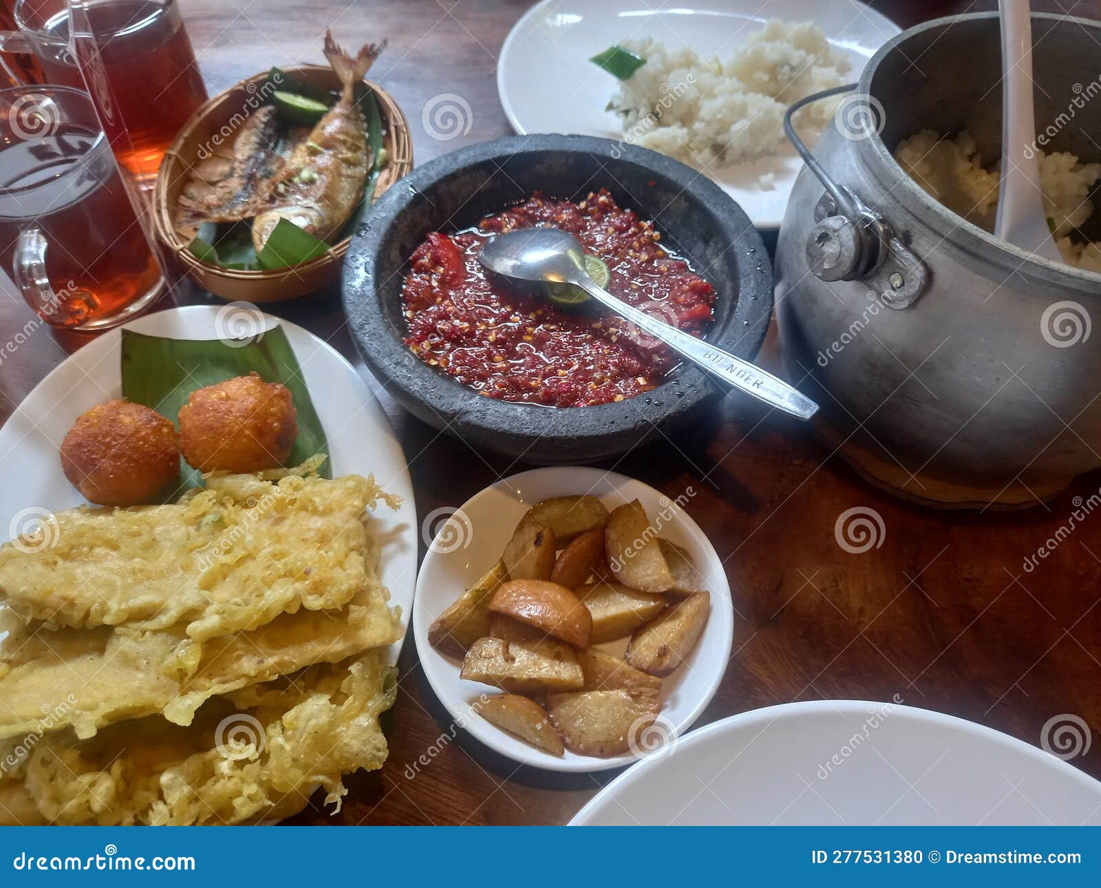 Traditional Food of Indonesian Stock Photo - Image of jengkol, fish