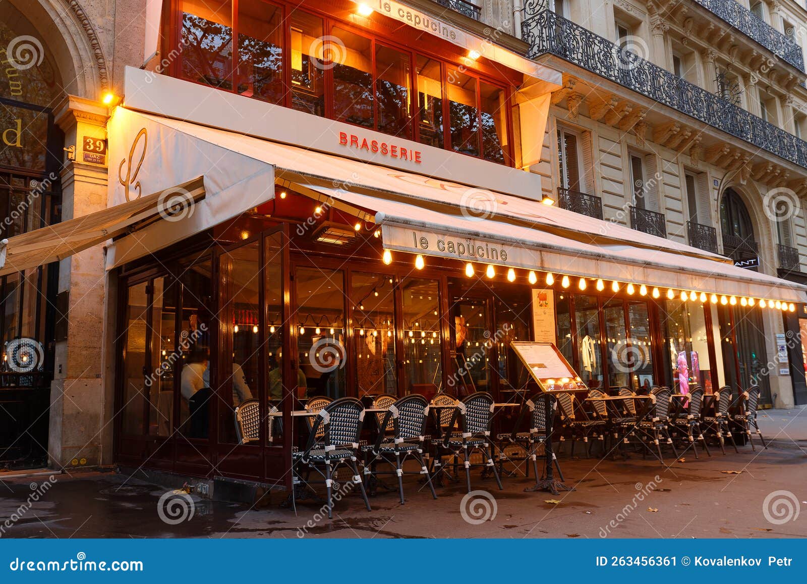 The Traditional French Brasserie Le Capucine Located at Capucine ...