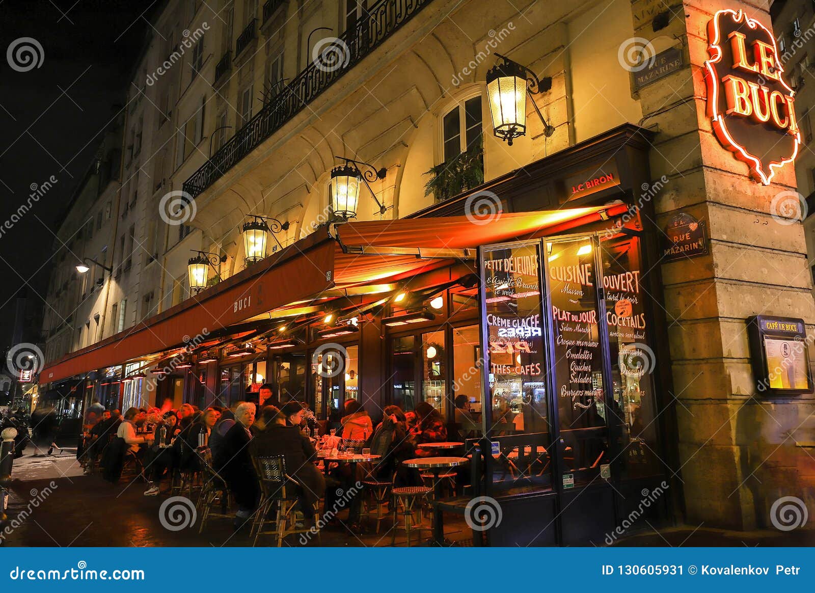 The Traditional French Cafe Buci Located Near Saint ...