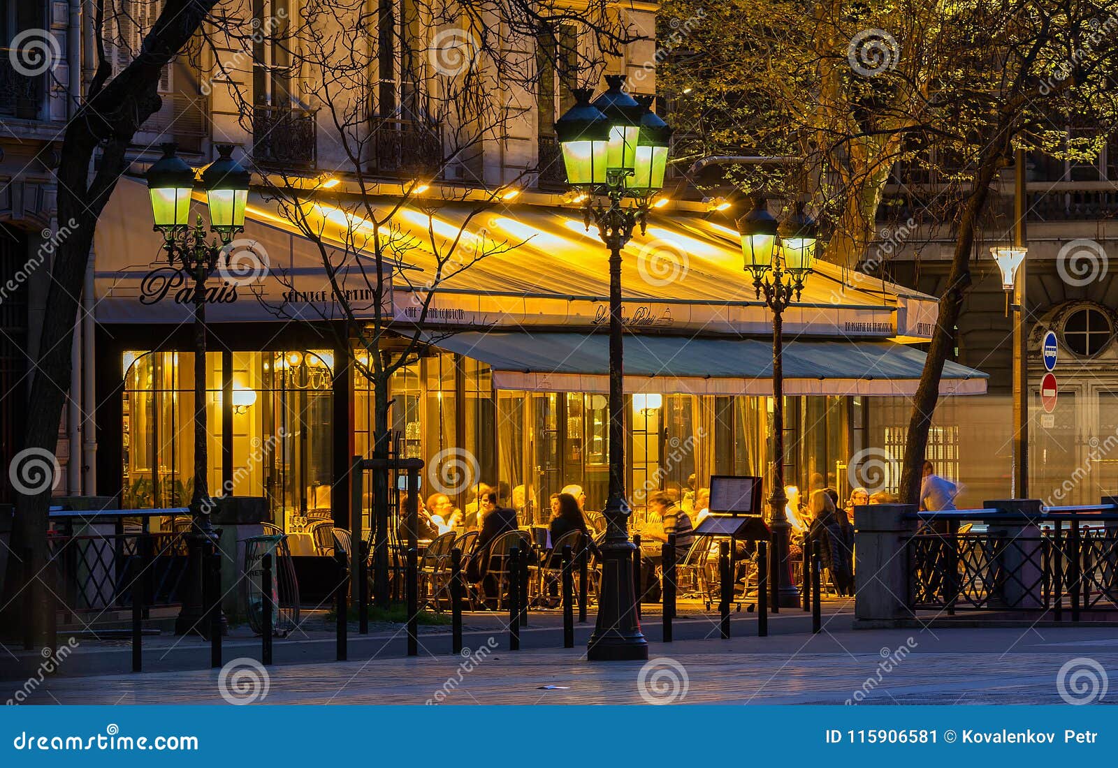 The Traditional French Cafe Deux Palais Located Near ...