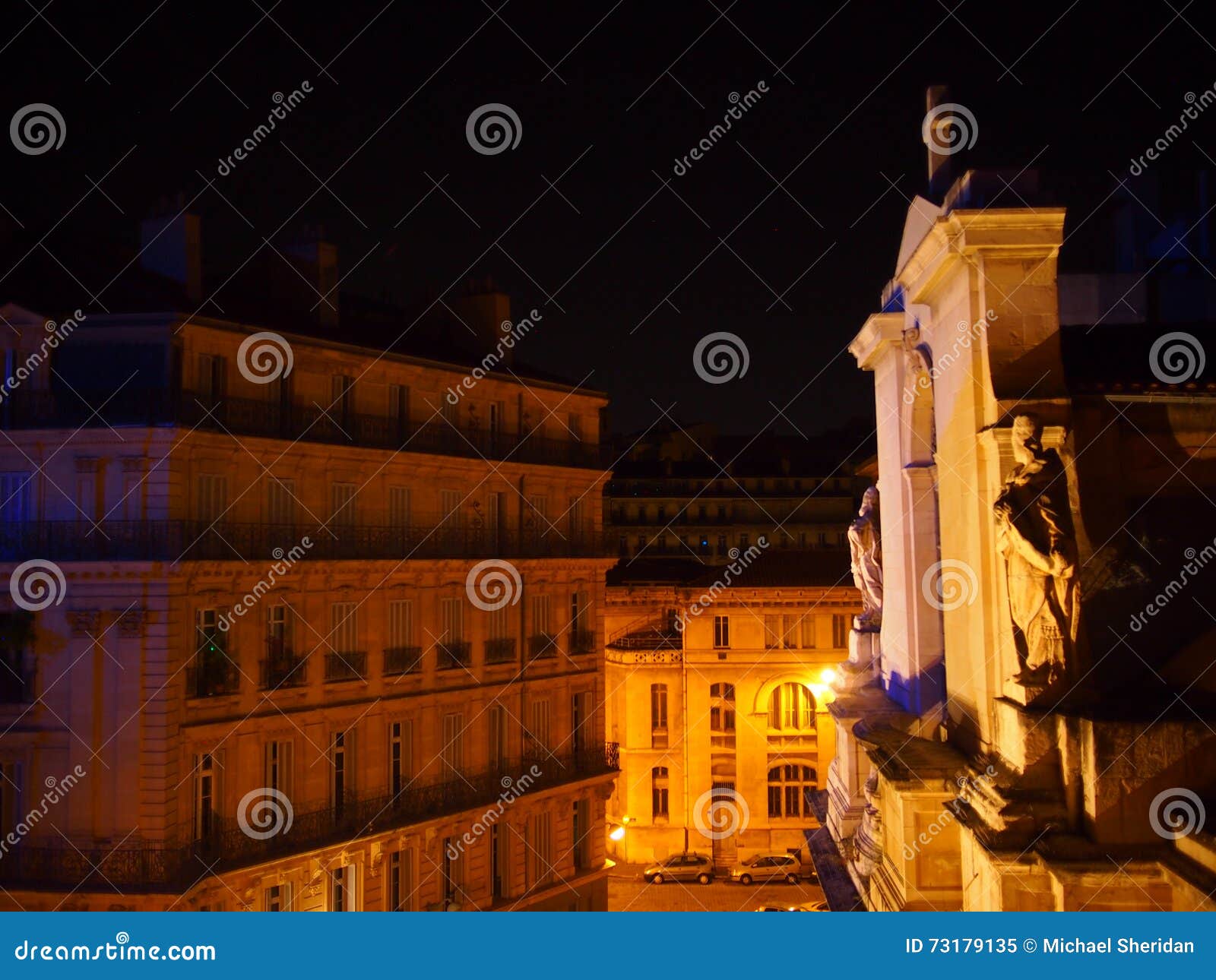 Traditional French Residential Building Stock Image - Image of culture ...