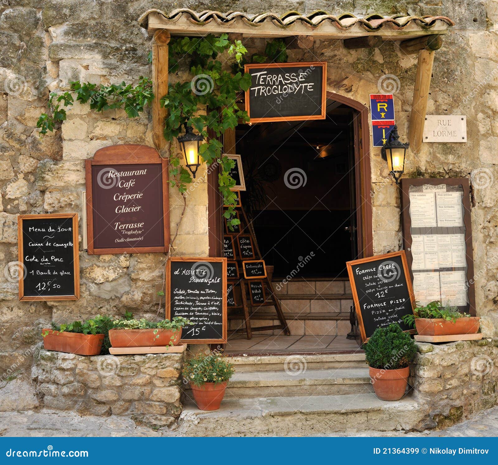 Traditional French Restaurant Stock Image Image of traditional, menu
