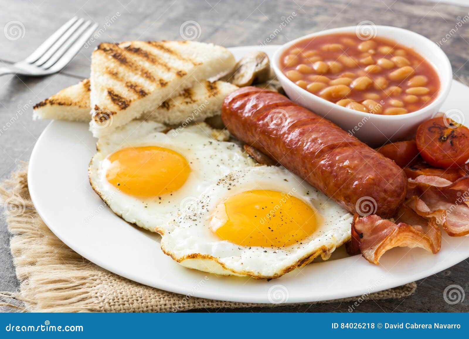 Grilled Full English Breakfast