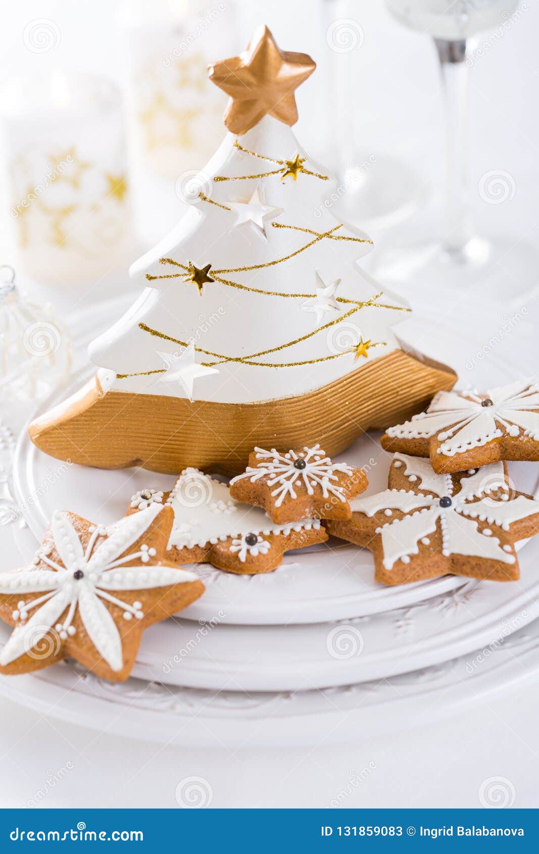 Traditional Gingerbread Cookies for Christmas Stock Image - Image of ...