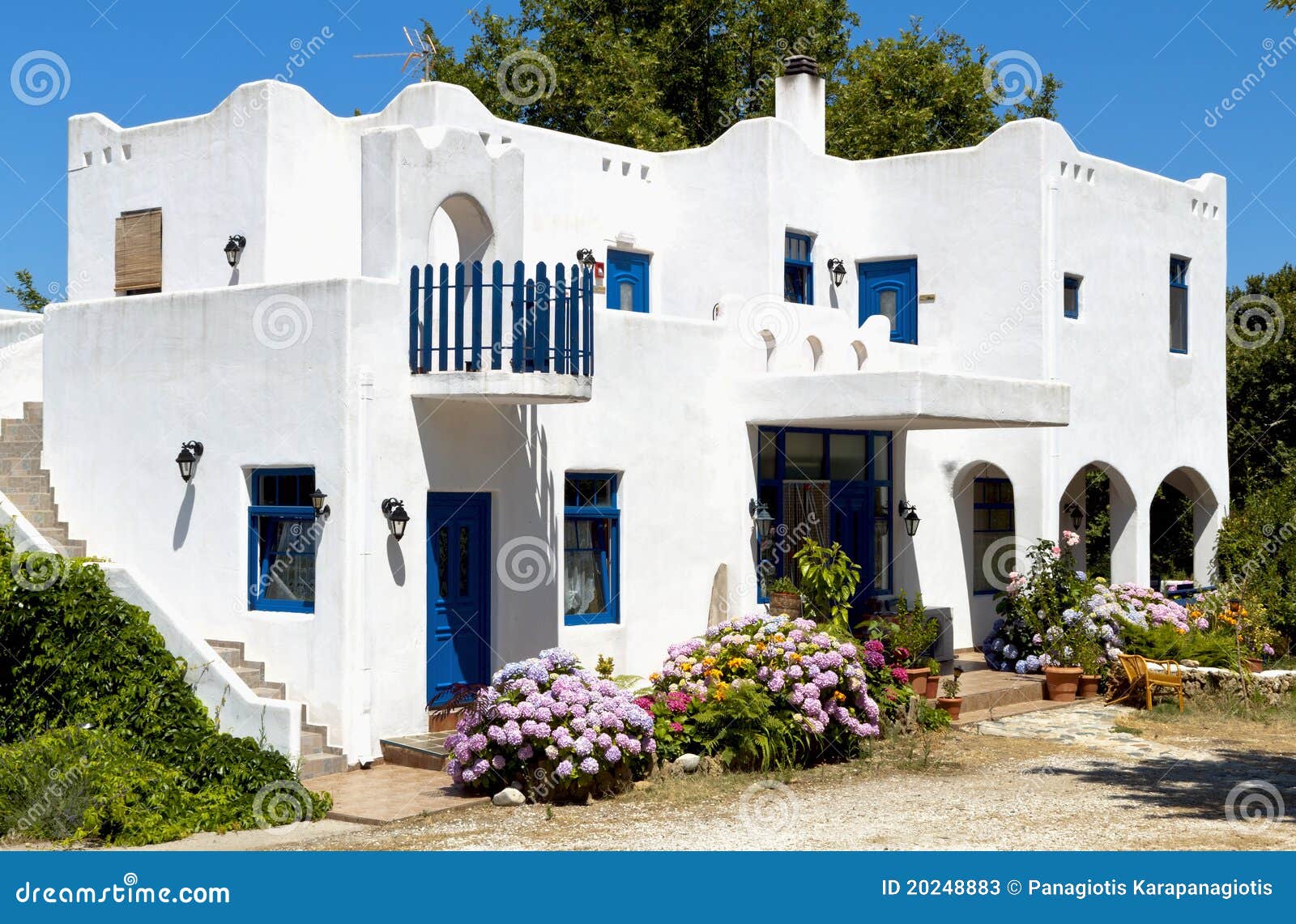  Traditional Greek House At Samothraki Island Stock Image 