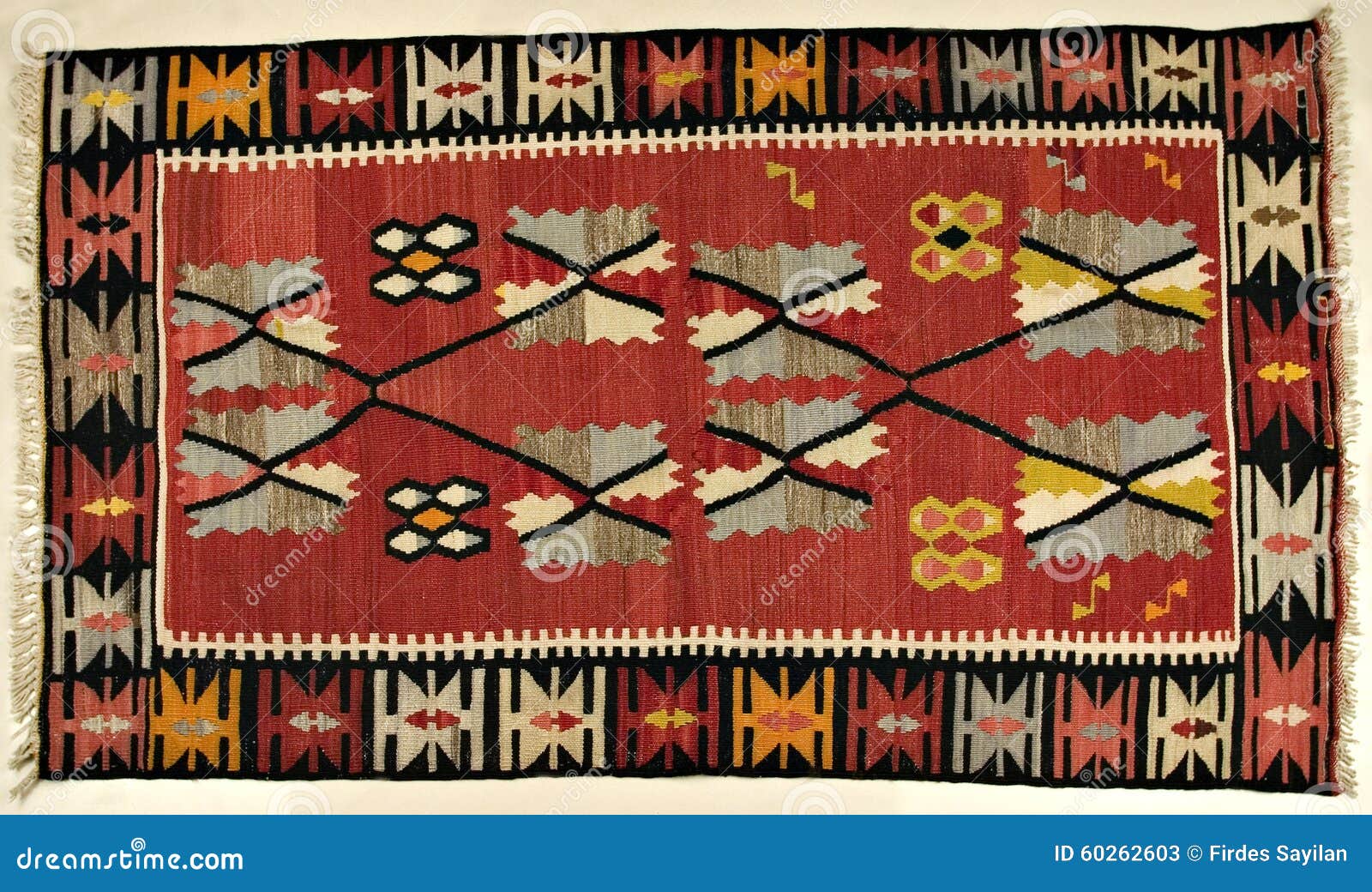 Traditional Handmade Turkish Carpet Stock Image Image of fragment