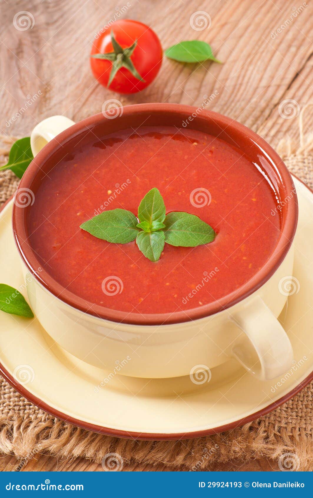 Fresh diet tomato soup stock image. Image of freshness 29924193