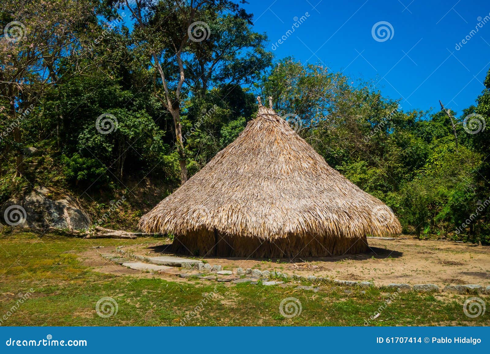 traditional house of kogi people, indigenous