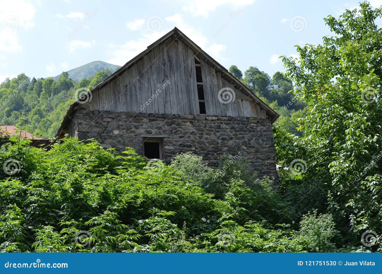 traditional houses in ilisu, a greater caucasus mountain village in north-western azerbaijan