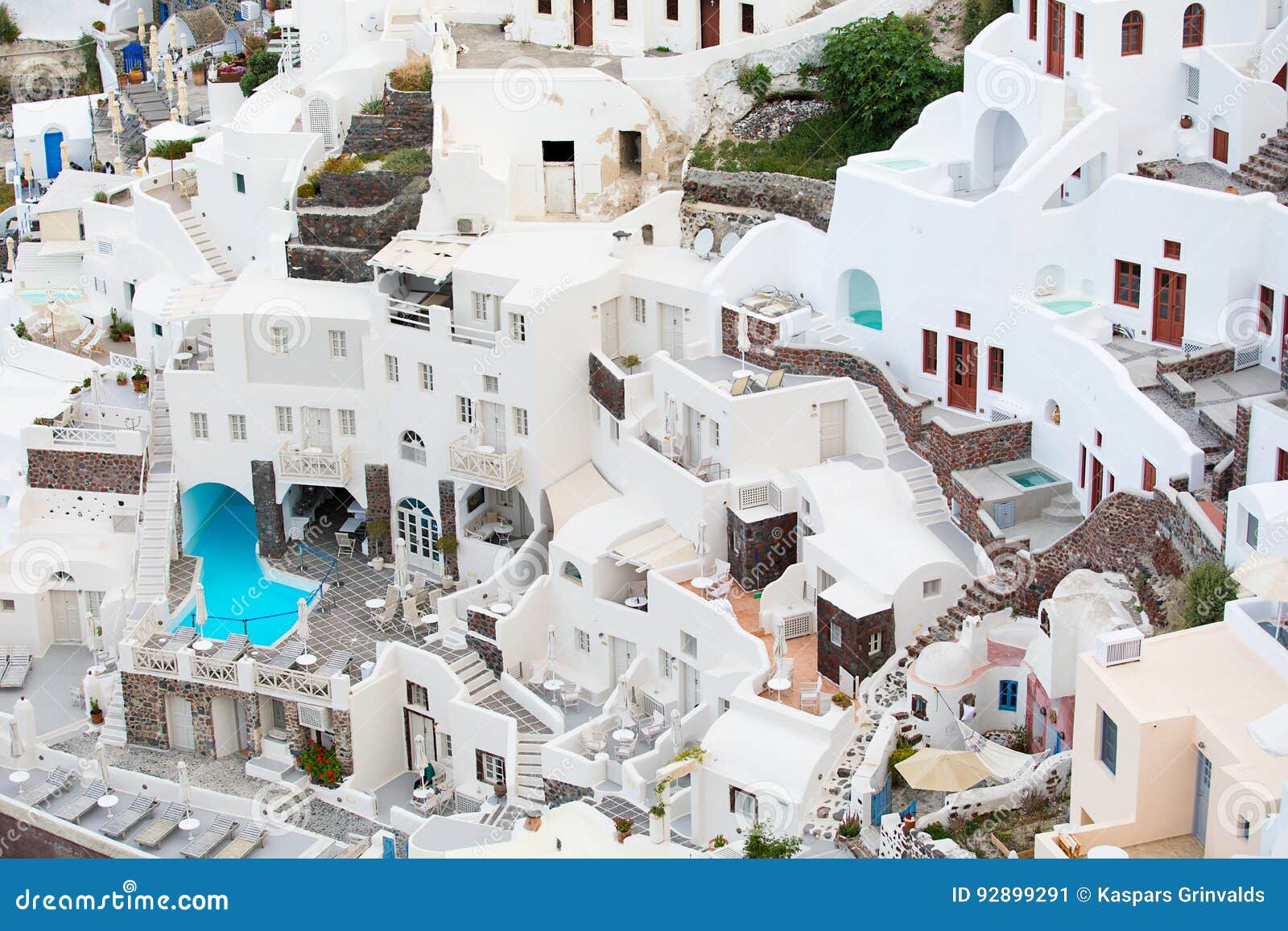 Traditional Houses of Santorini, Greece Stock Image - Image of tourist,  house: 92899291