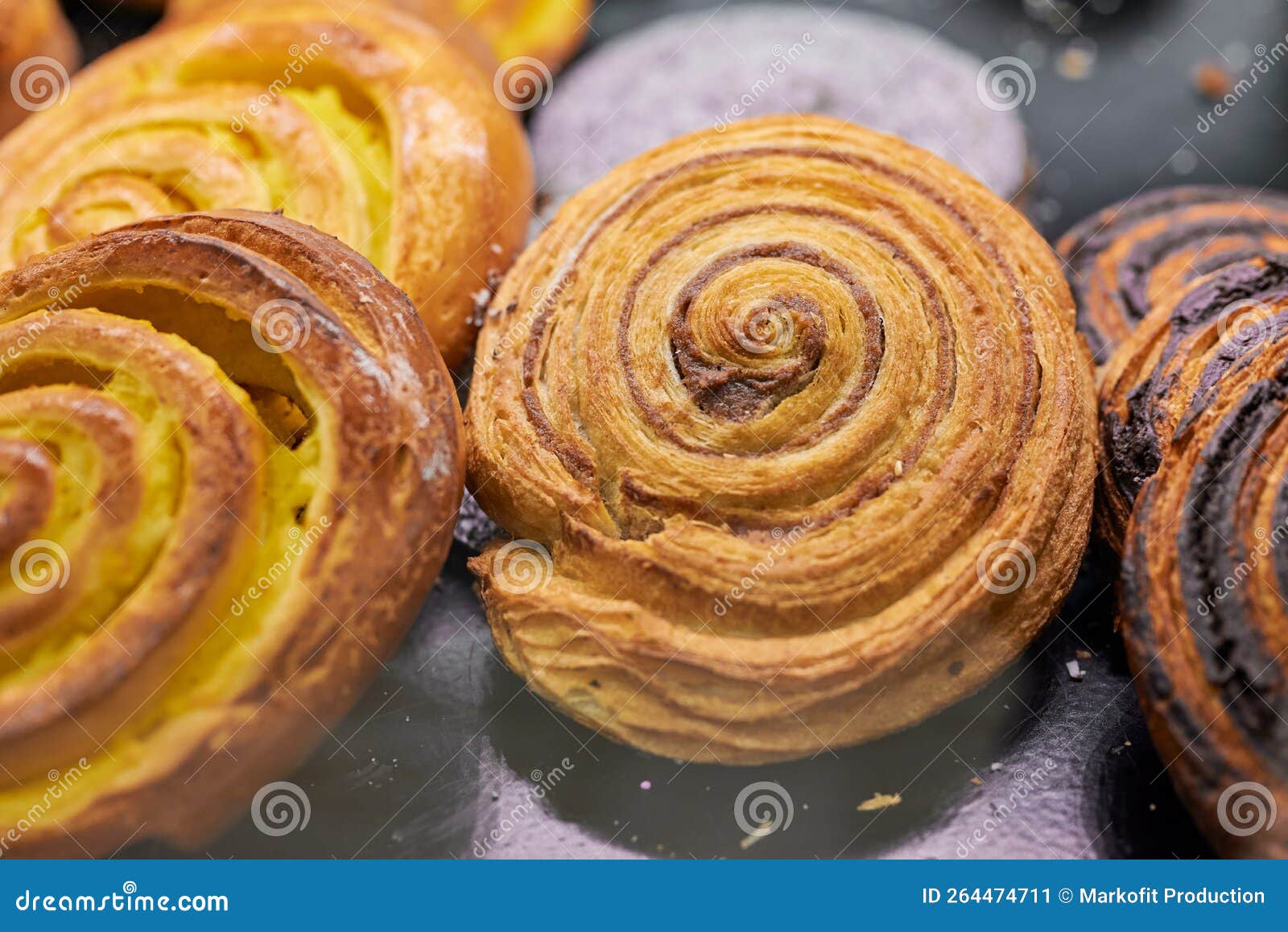 Traditional Hungarian Chocolate Pastry Pastry in the Bakery Stock Image