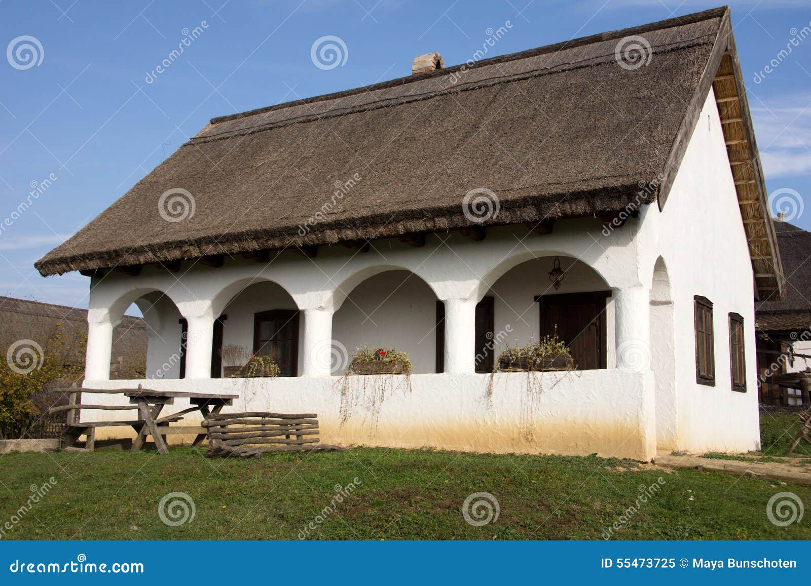  Traditional Hungarian House Stock Image Image 55473725