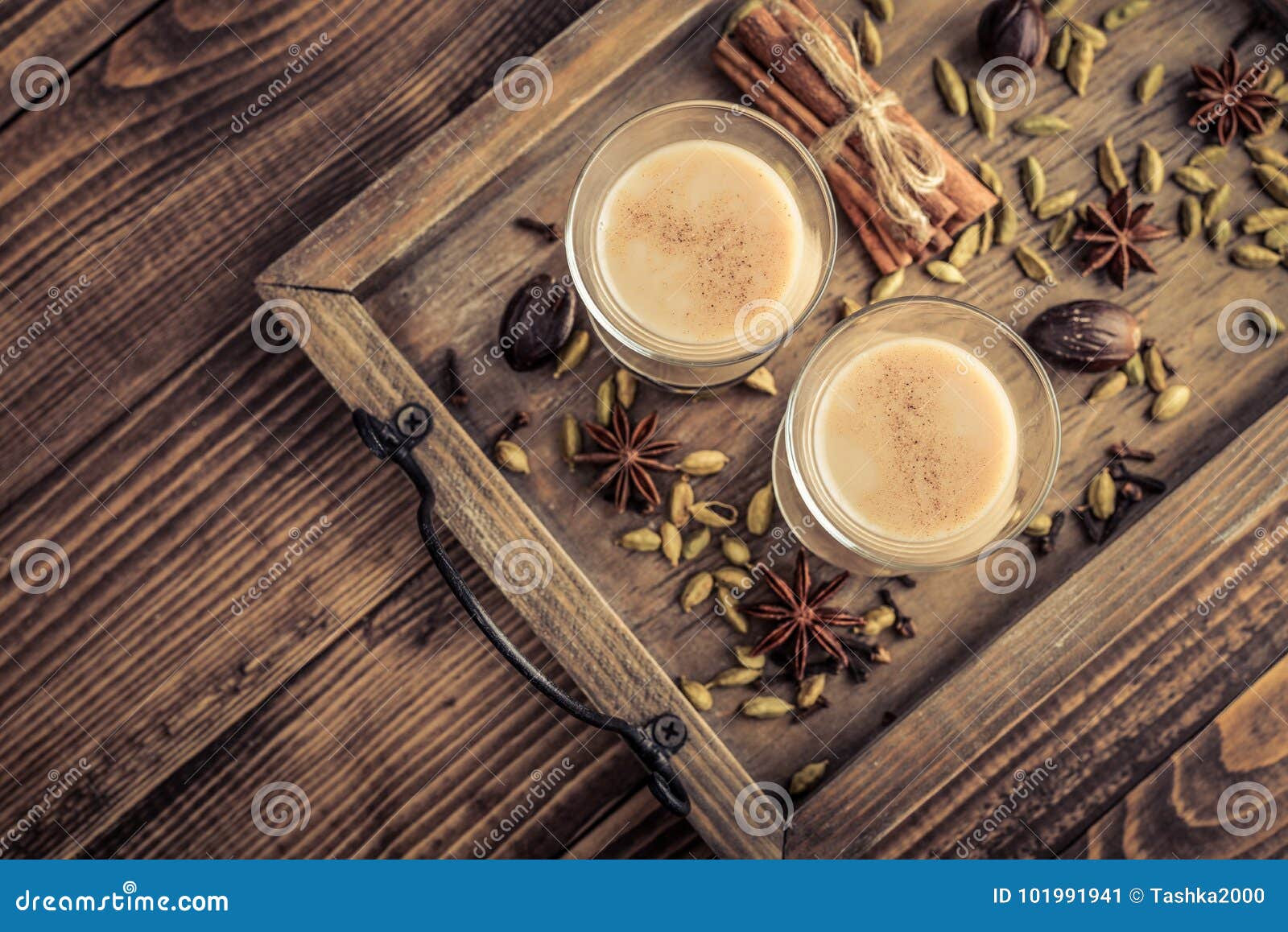 Traditional Indian Drink - Masala Chai Tea Stock Image - Image of ...