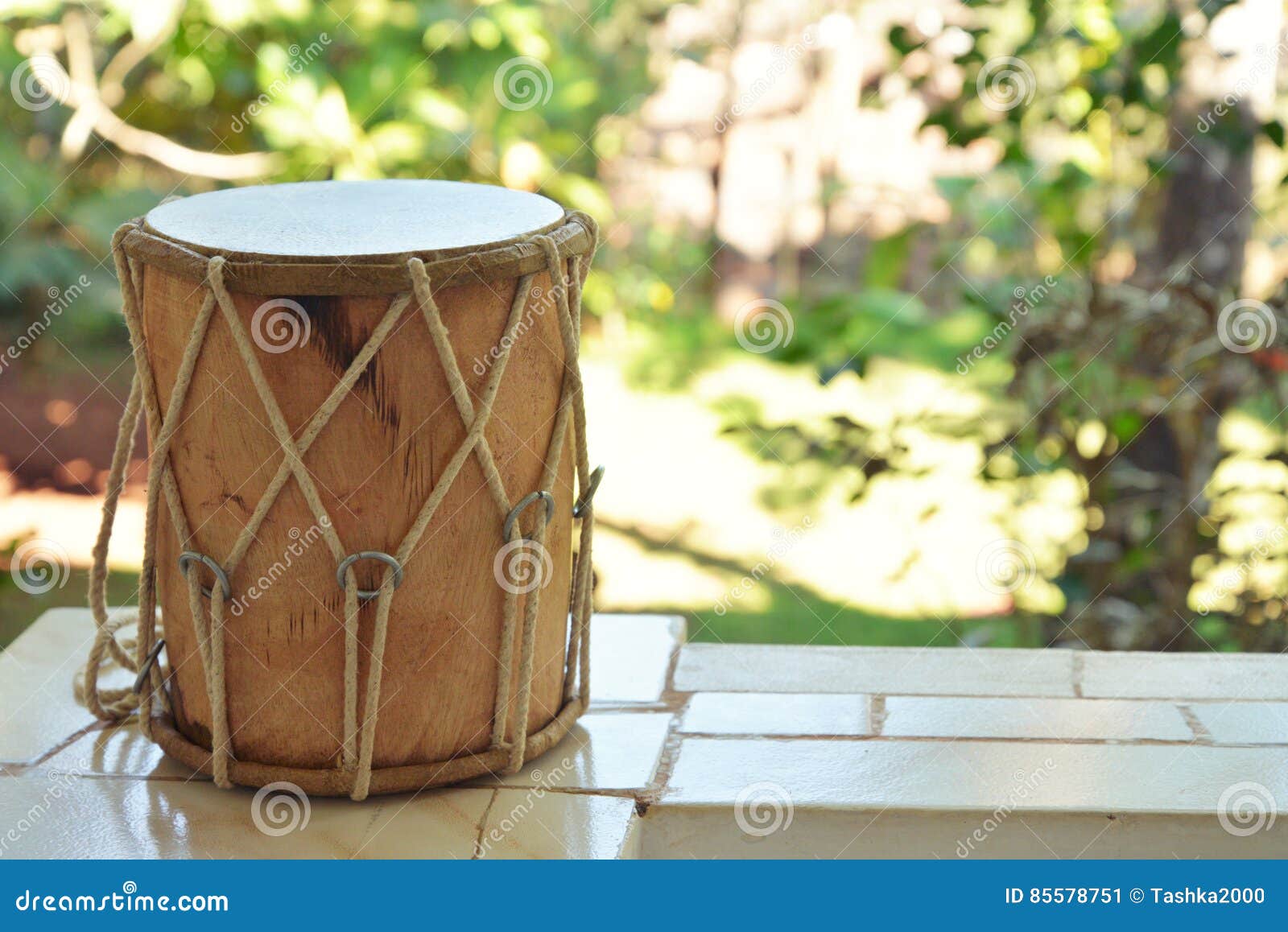 Traditional Indian drum stock image. Image of single 85578751