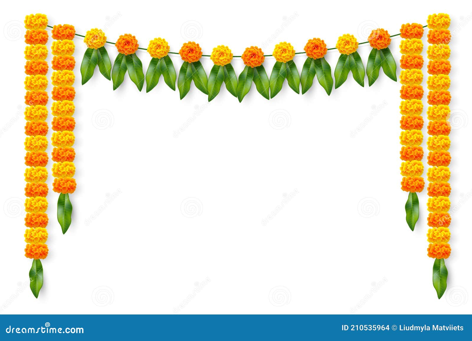Traditional Indian Floral Garland. Stock Photo - Image of culture ...