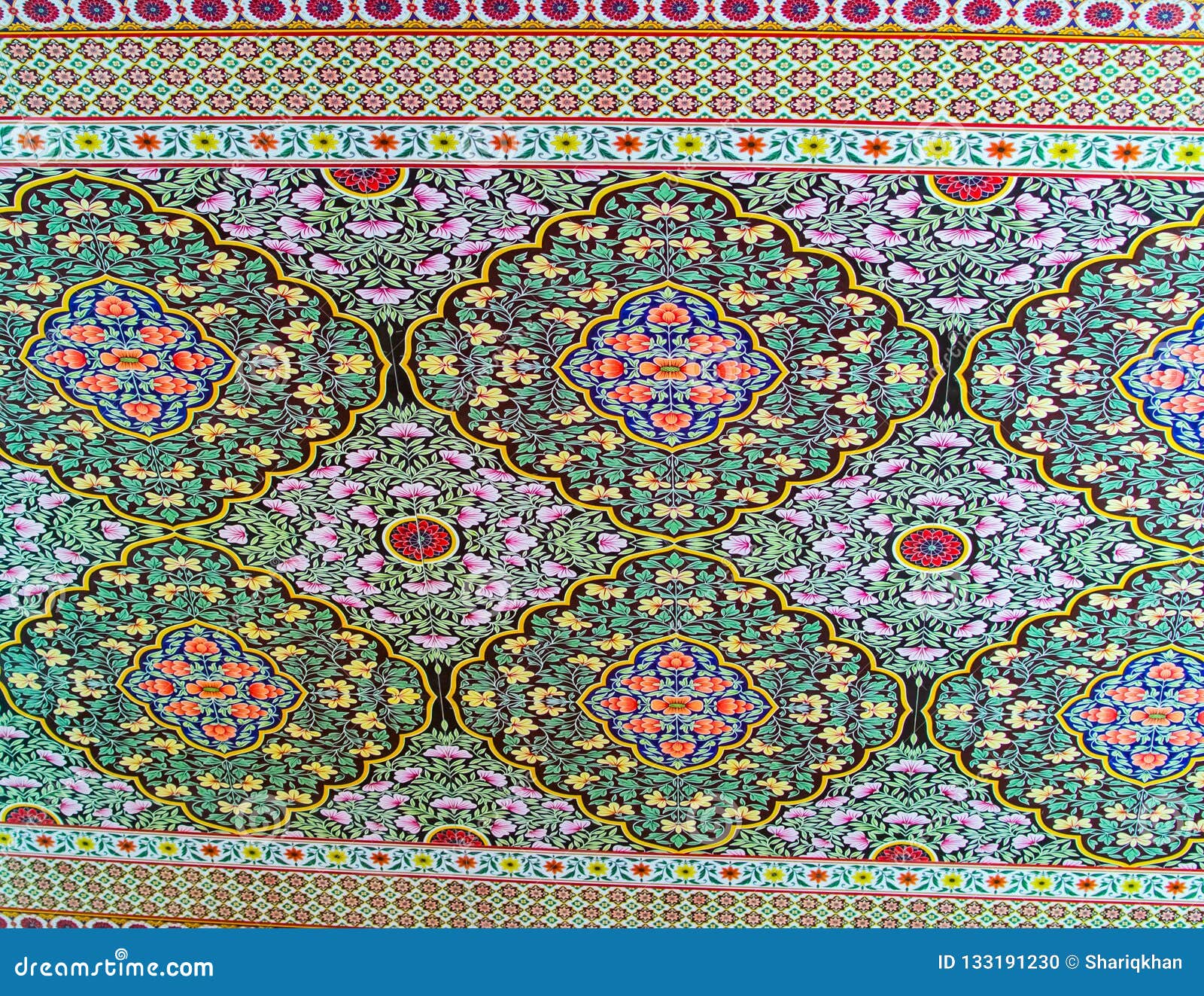 Traditional Indian Rajasthani Roof and Wall Background Stock Photo - Image  of wall, western: 133191230