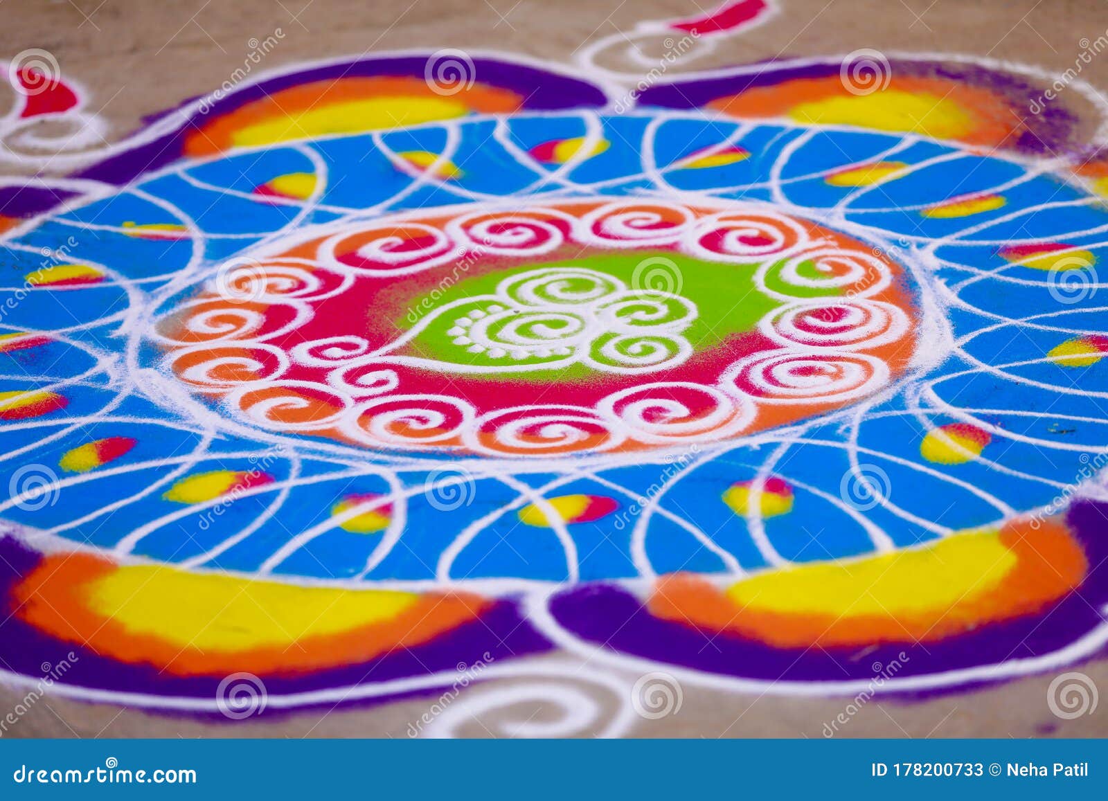 Traditional Indian Wedding Ceremony in Hinduism : Rangoli Design for  Welcome Stock Image - Image of bride, girl: 178189921