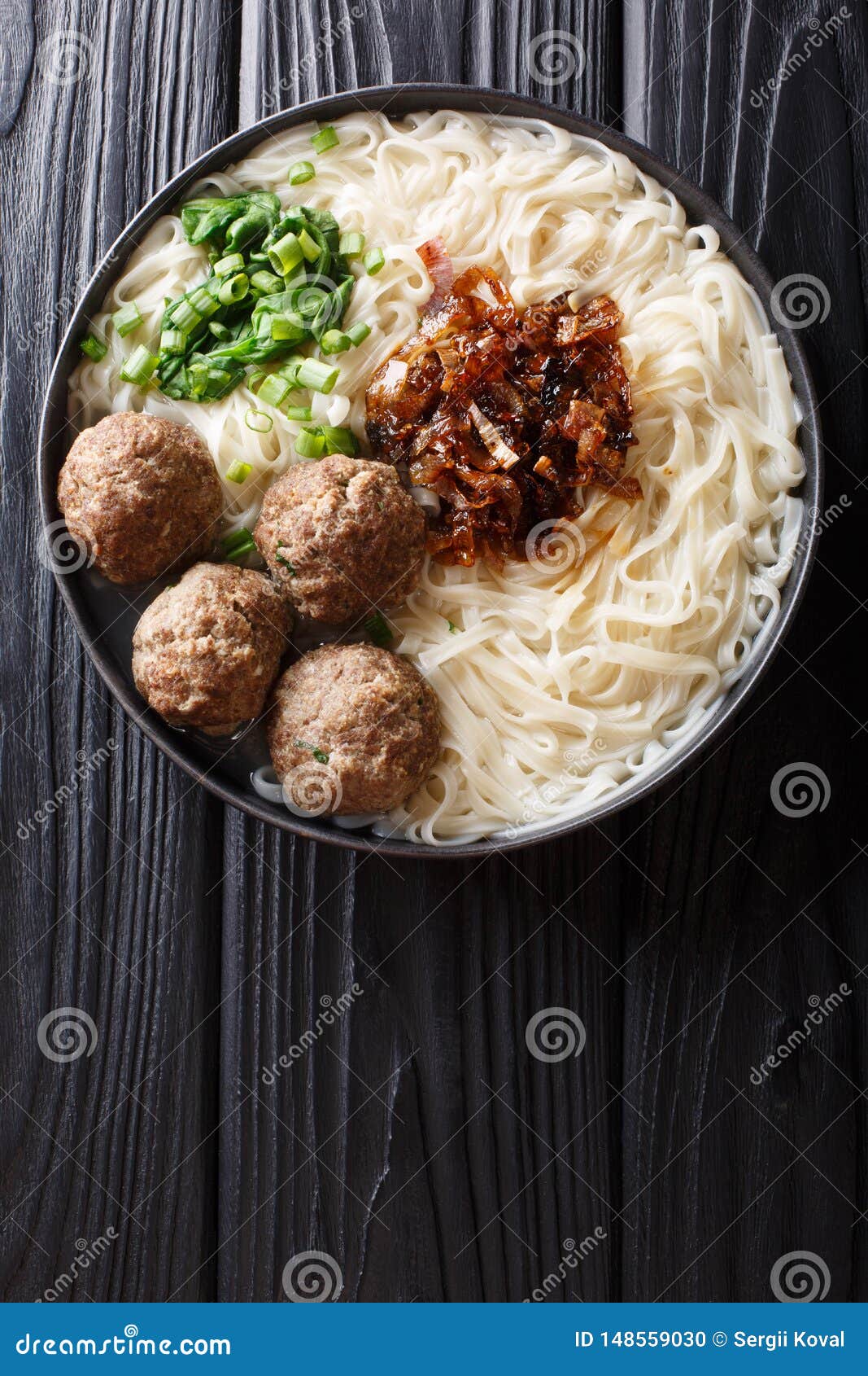 Photo Indonesian Meatball and Noodle Soup Pekanbaru