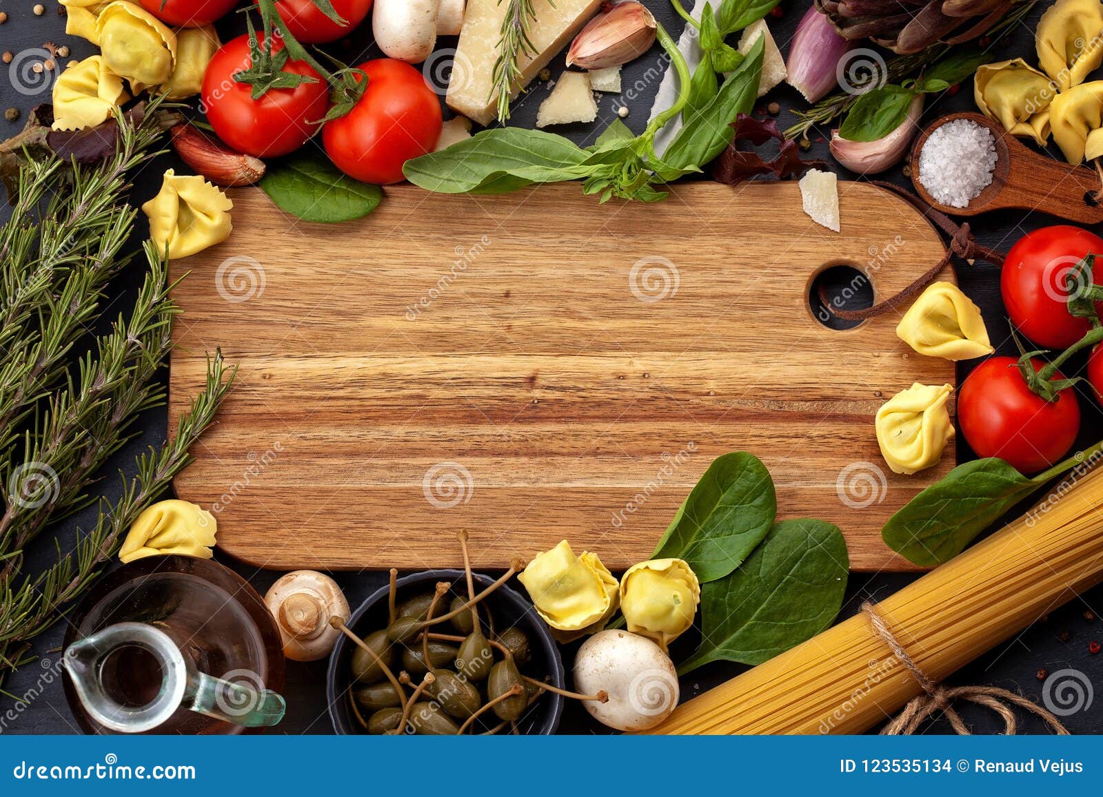 Traditional Ingredients of Italian Cuisine Stock Photo - Image of ...