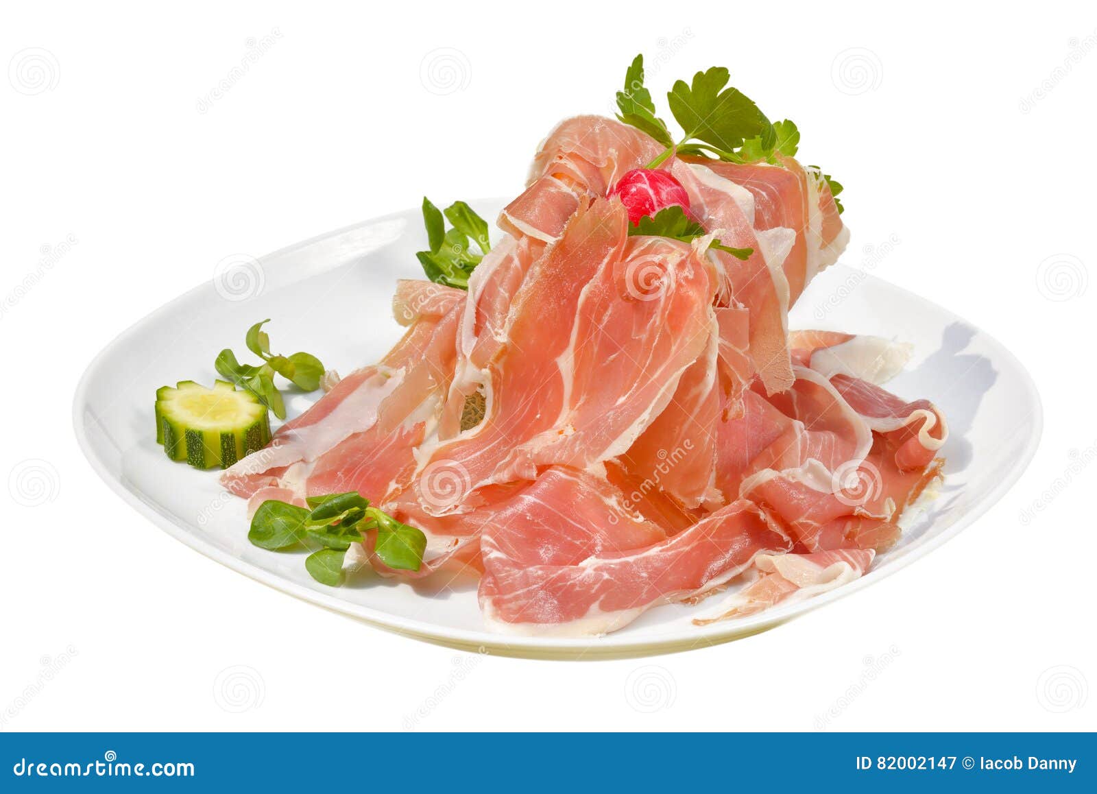 Traditional Italian Appetizer Parma Ham with Melon Prosciutto Melon