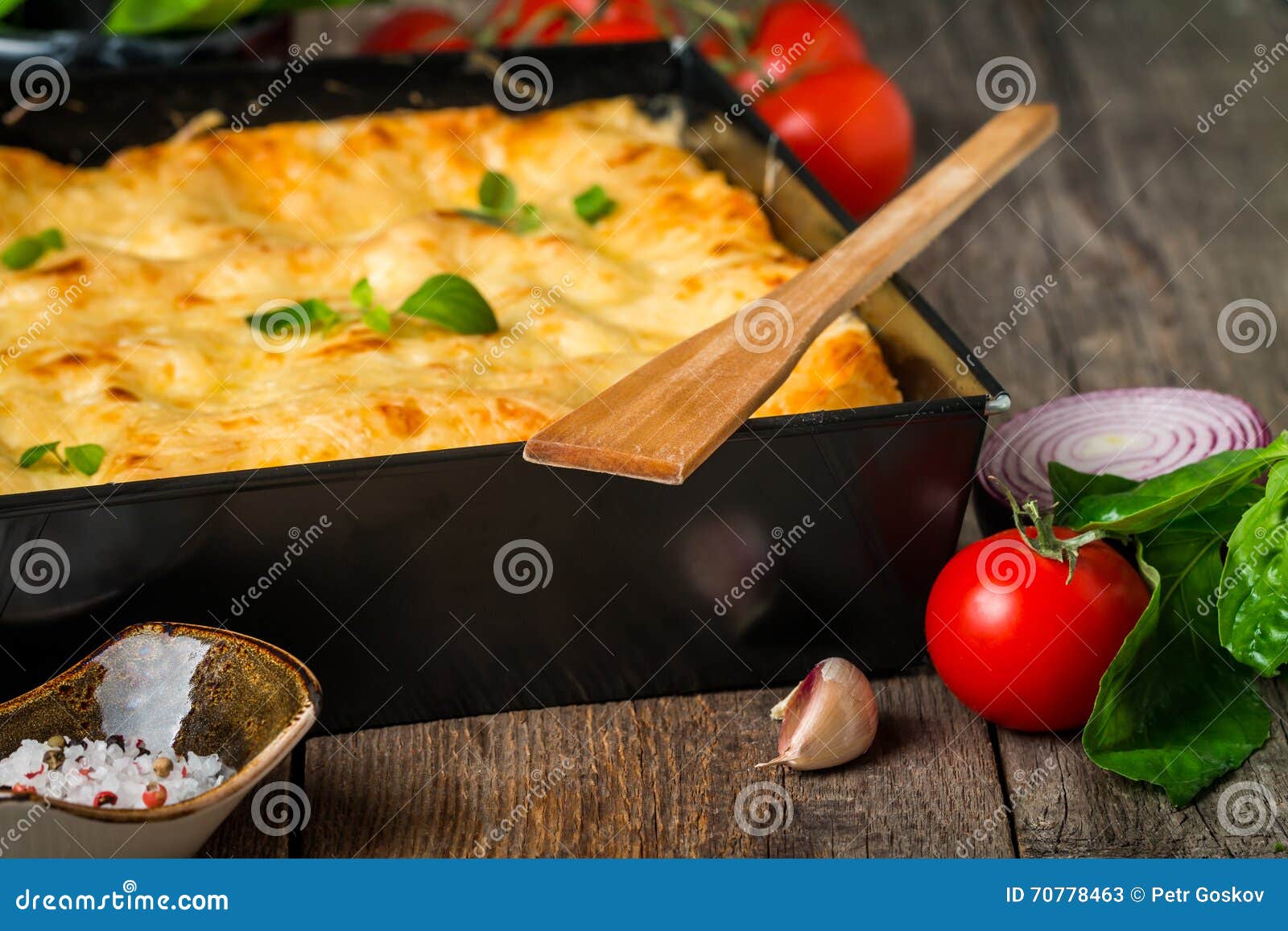 Traditional Italian Lasagna Stock Image - Image of mediterranean ...