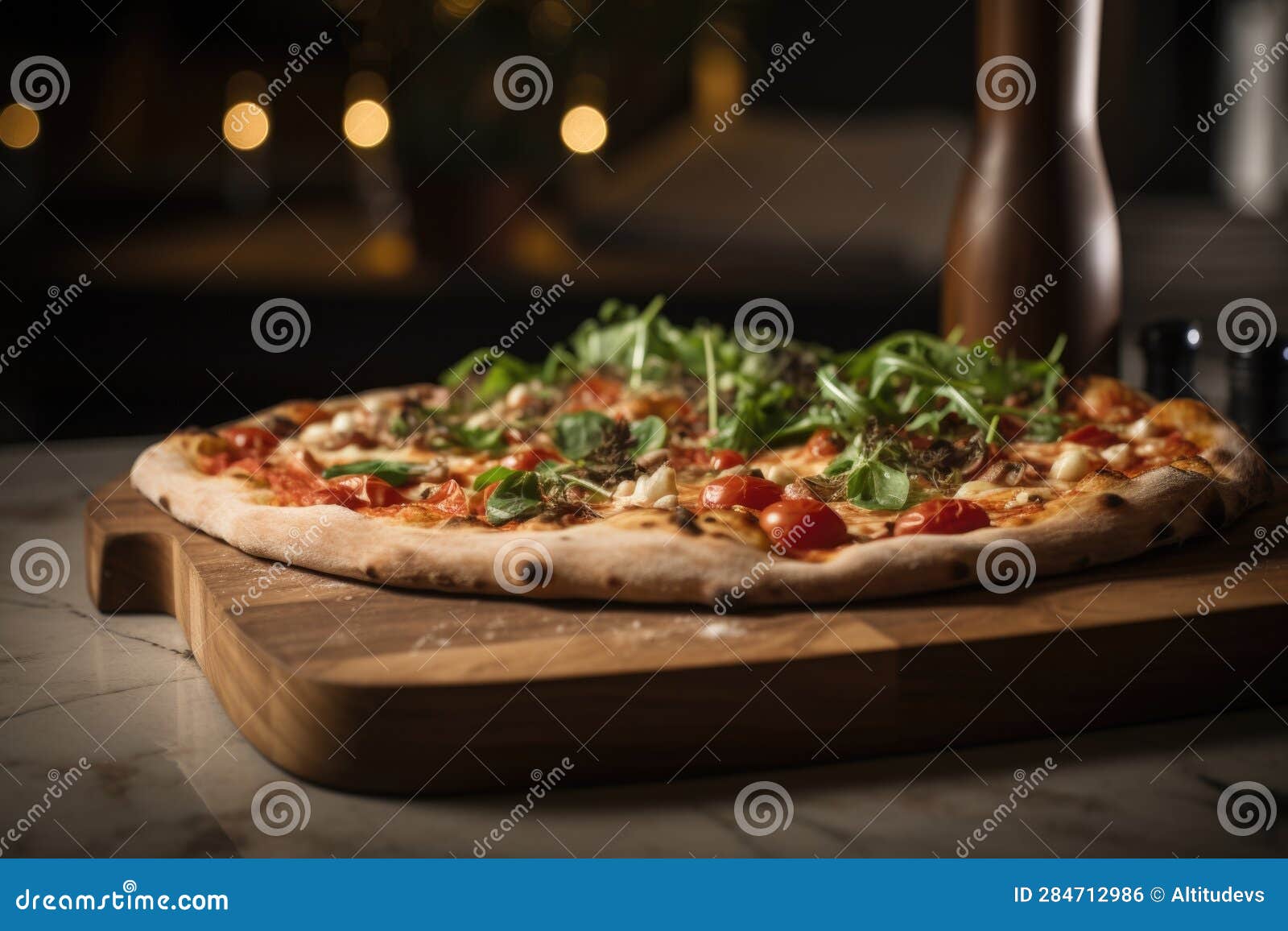 traditional italian pizza, made with homemade dough and locally sourced ingredients