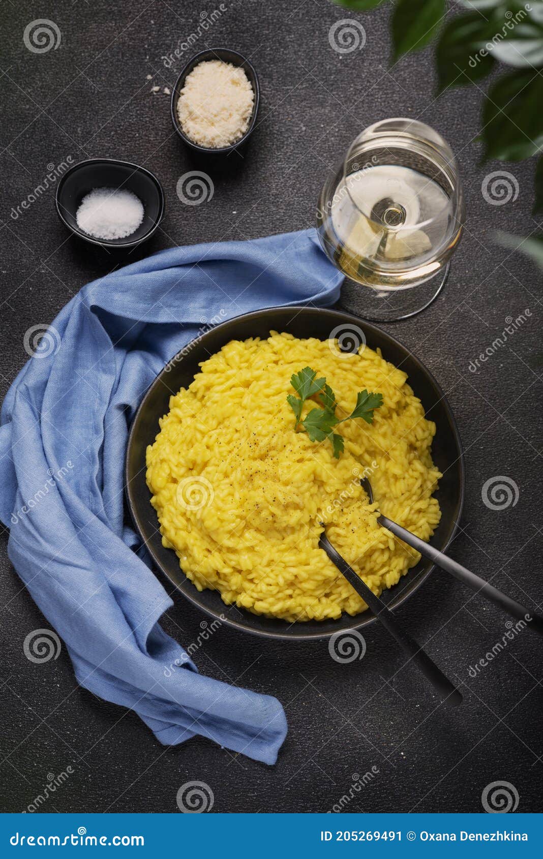 Traditional Italian Risotto with Saffron Stock Image Image of meal