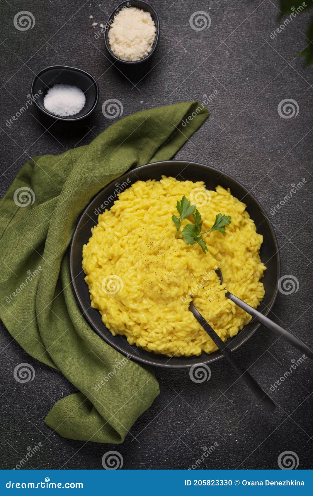 Traditional Italian Risotto with Saffron Stock Photo Image of recipe