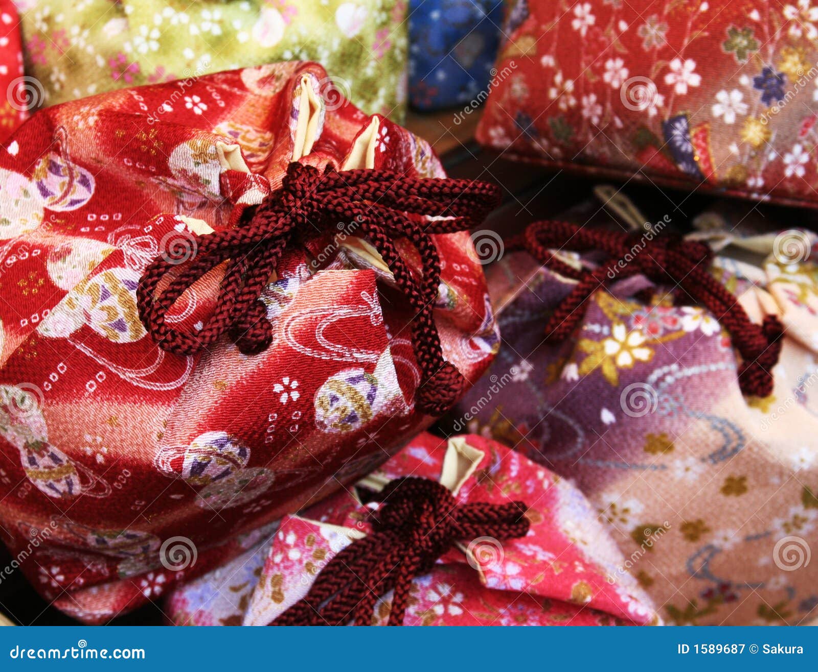 Traditional japanese bag stock image. Image of orient 1589687