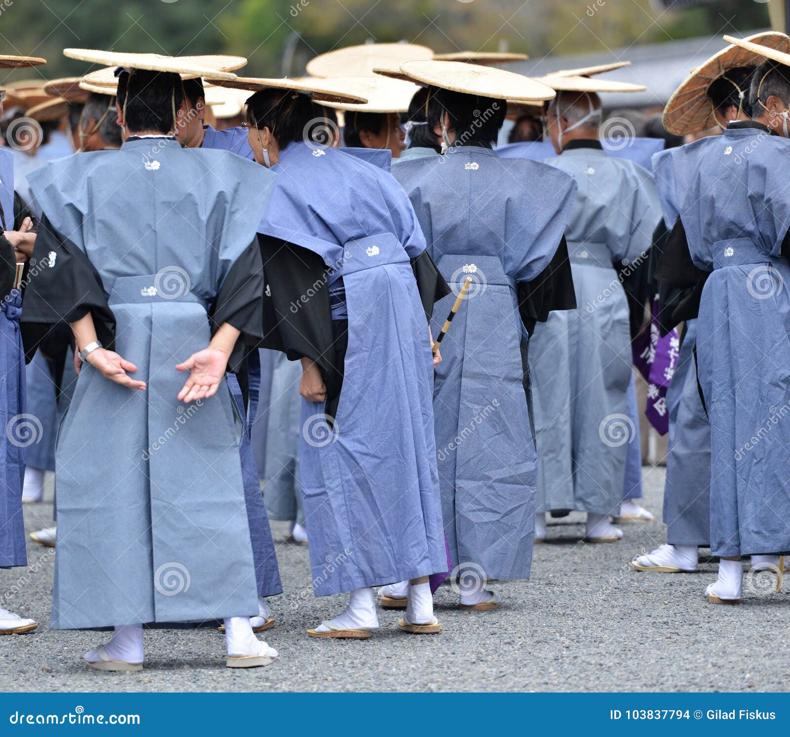 Traditional Japanese Costumes Worn By Men In Jidai Matsuri Editorial Stock Image Image Of Architecture Himeji