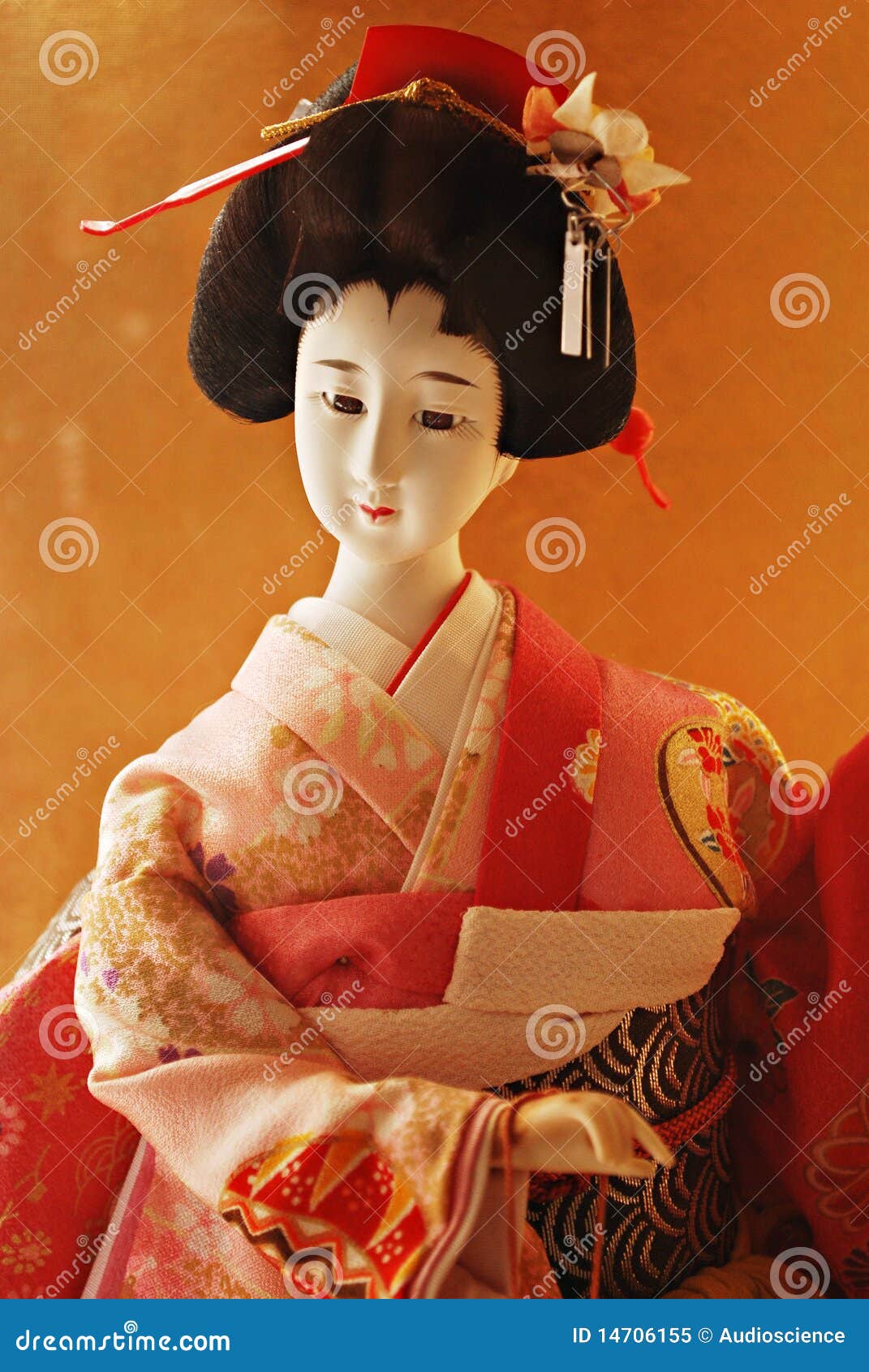 Traditional Japanese Geisha Doll Stock Image - Image of craft, geisha ...