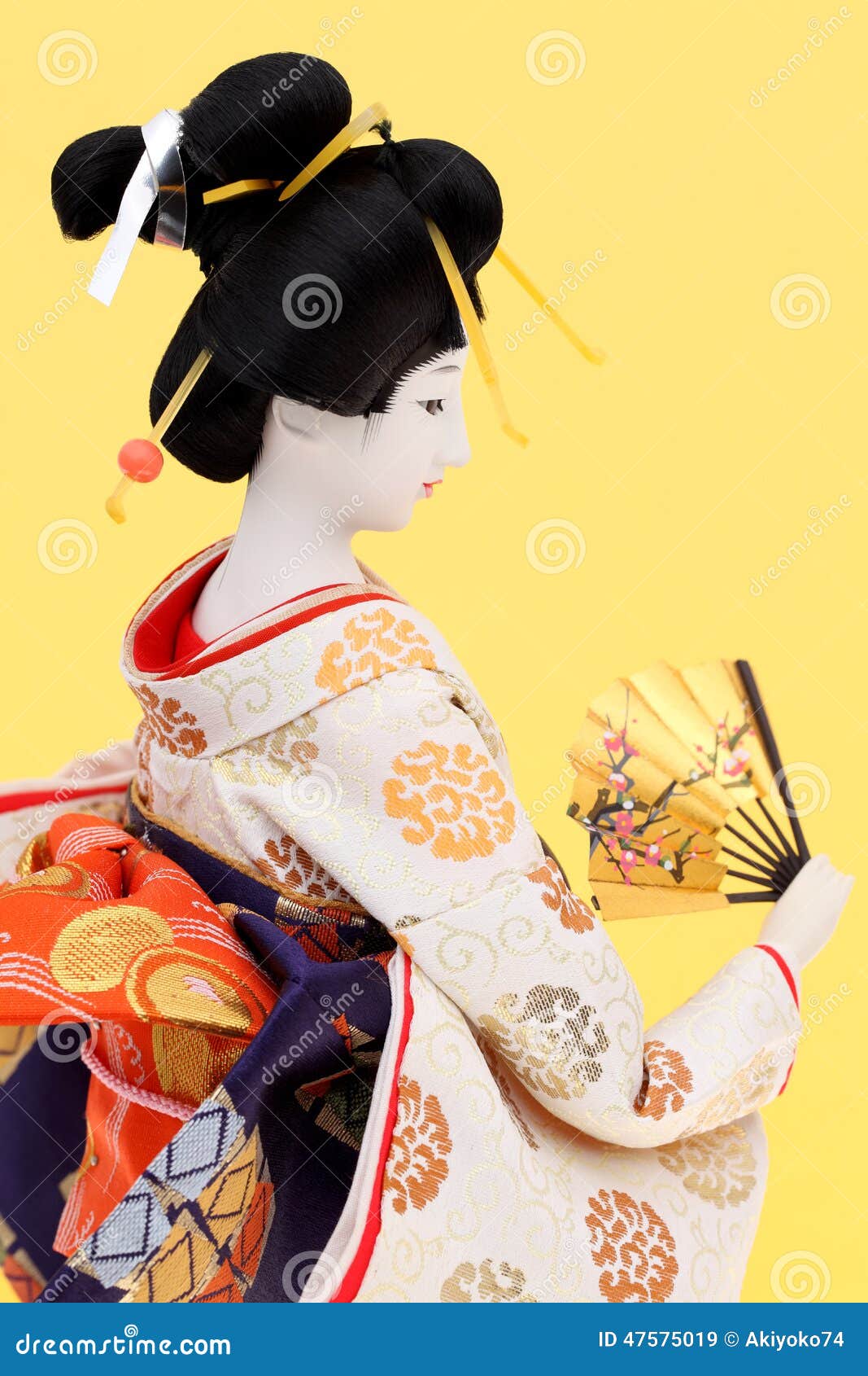 Traditional Japanese Geisha Doll Stock Image - Image of embroidery ...